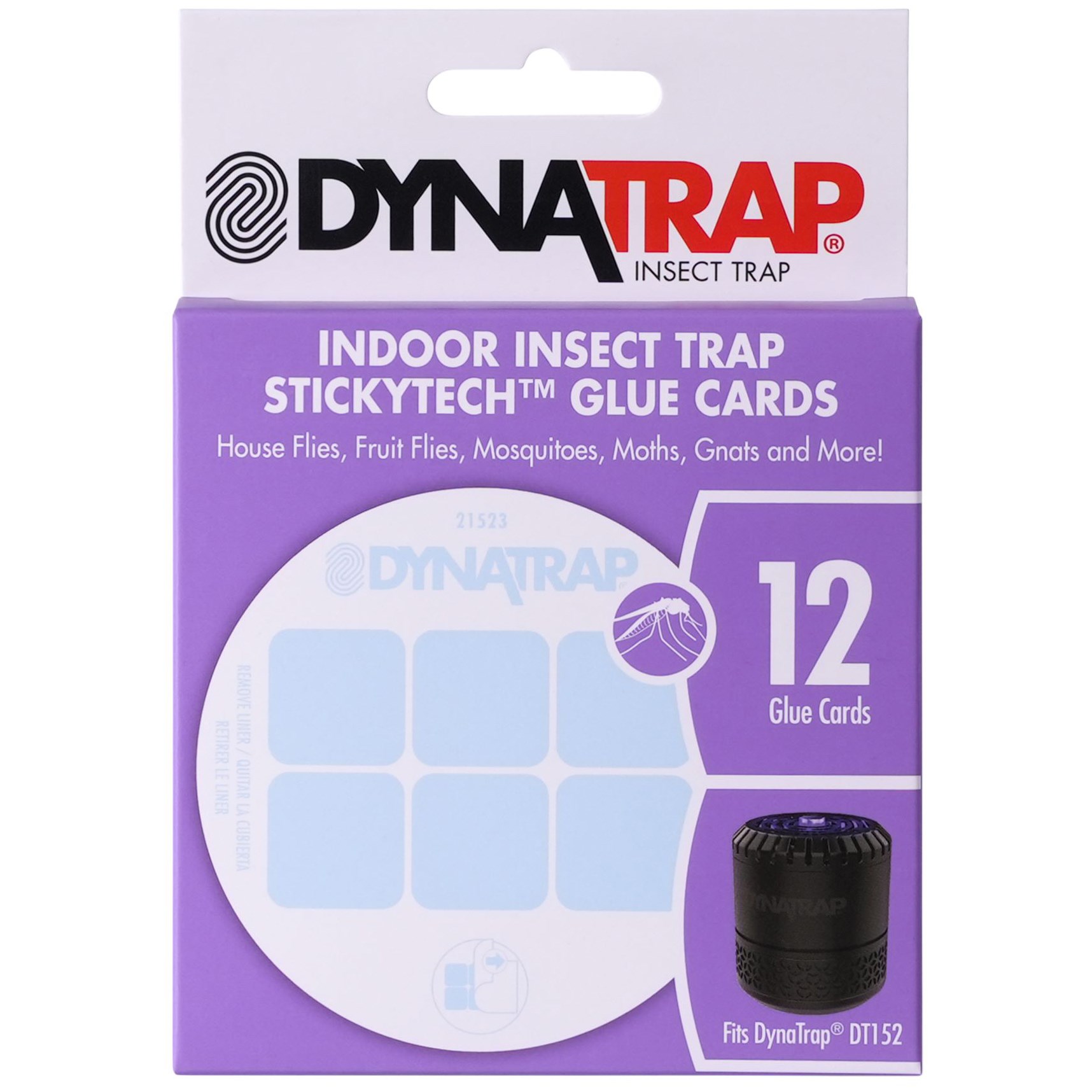DynaTrap DT152 Sticky Tech Display Refill 12 Cards/ Envelope - 12 Envelopes/Carton — Pack of 12; priced per each; minimum 12; multiples of 12