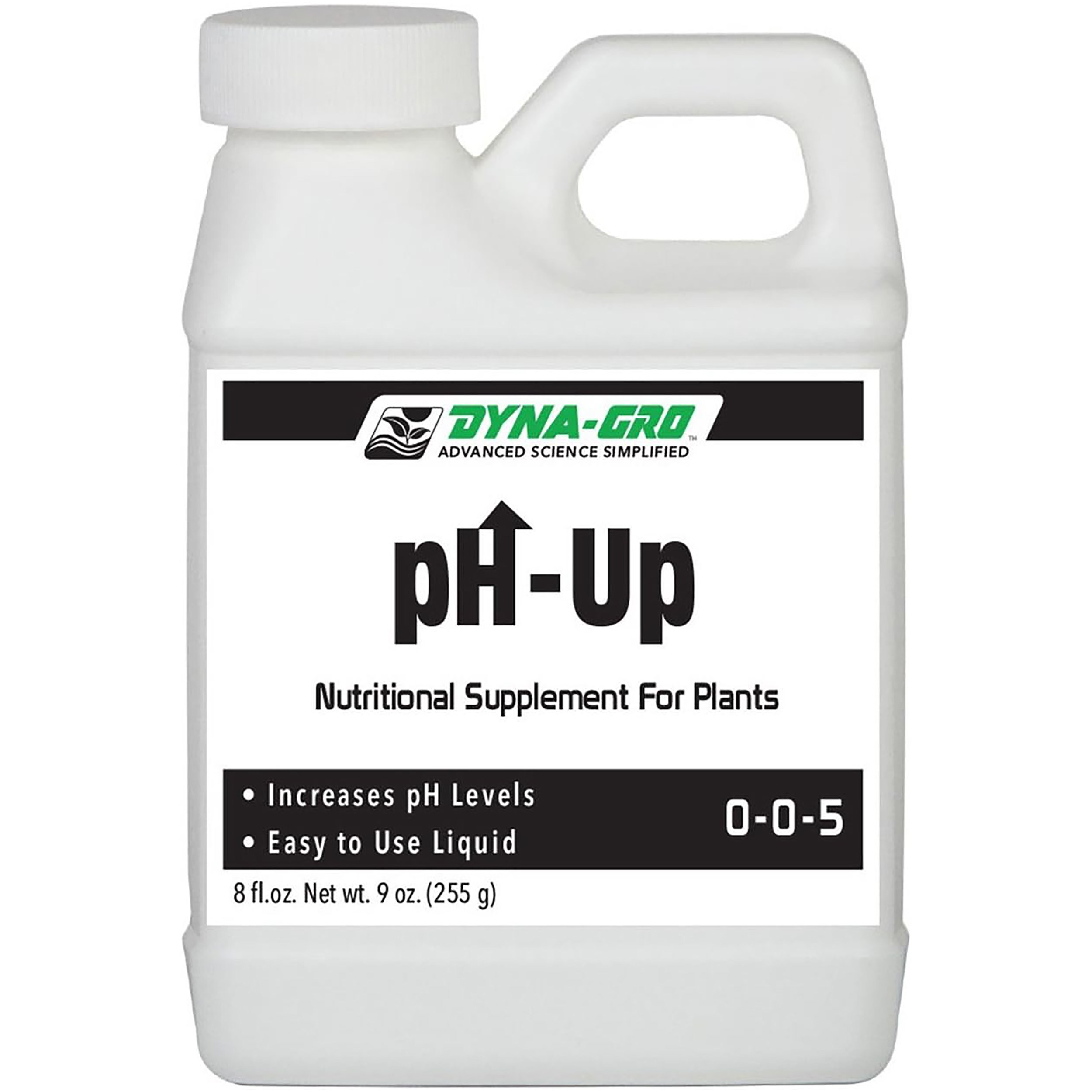 Dyna-Gro 8oz pH Up 0-0-5 Supplement — priced per each; minimum 12; multiples of 12