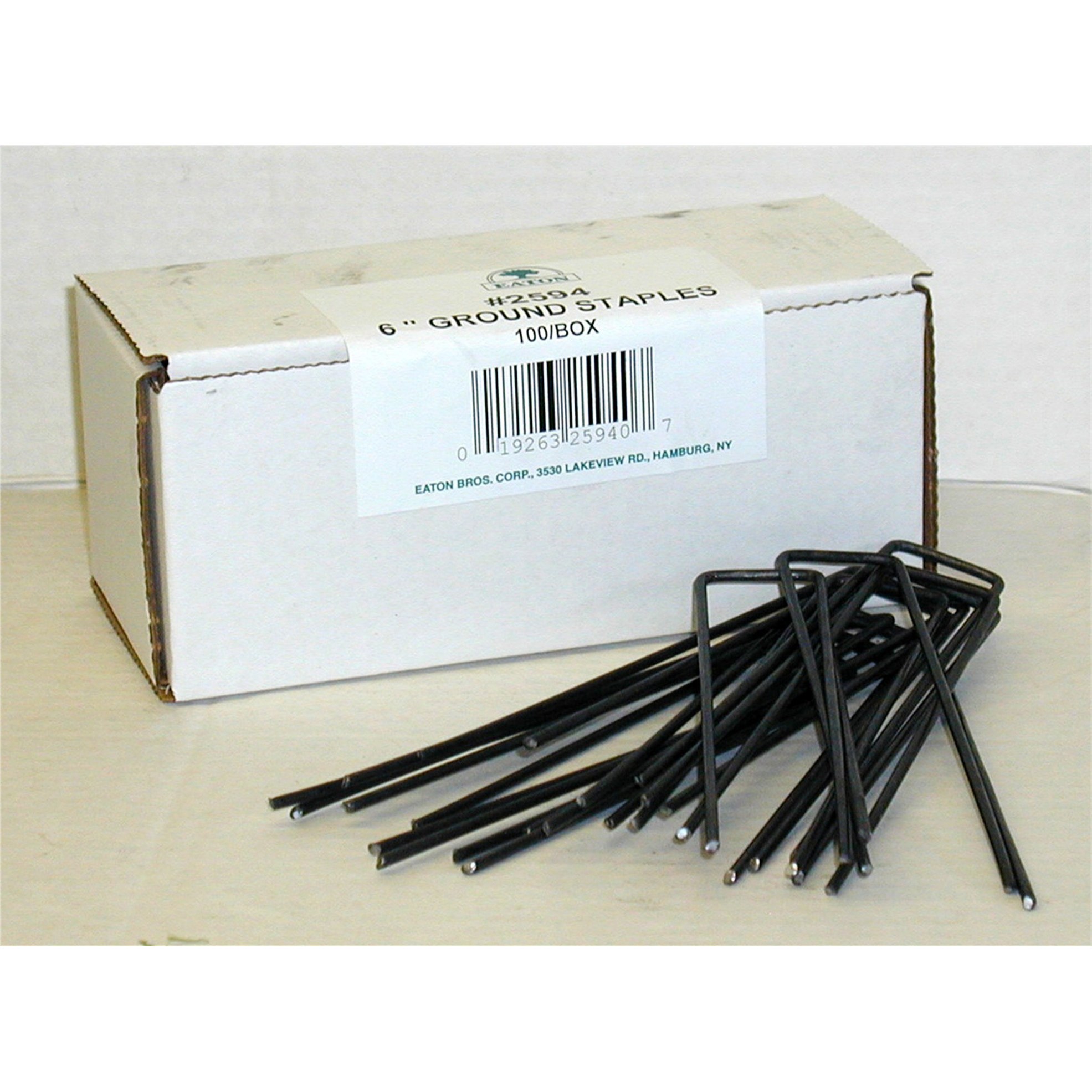 Eaton 100ct Box 6" 11 Gauge Ground Staples