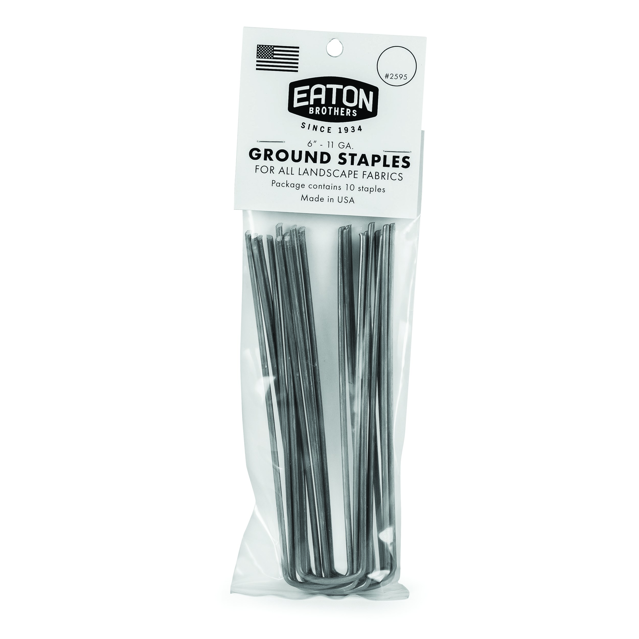 Eaton 10ct Bag 6" 11 Gauge Ground Staples