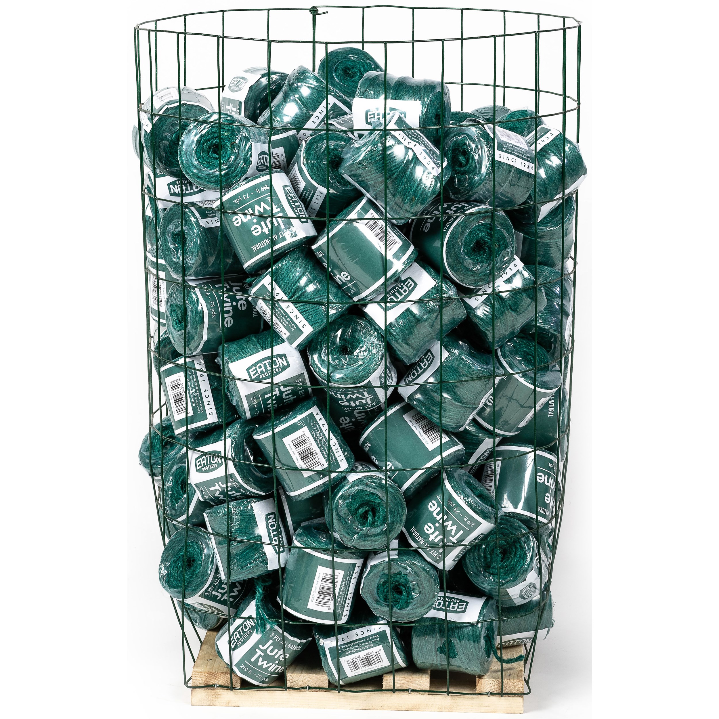Eaton Jute Twine in Floor Display Green — priced per each; minimum 144; multiples of 144