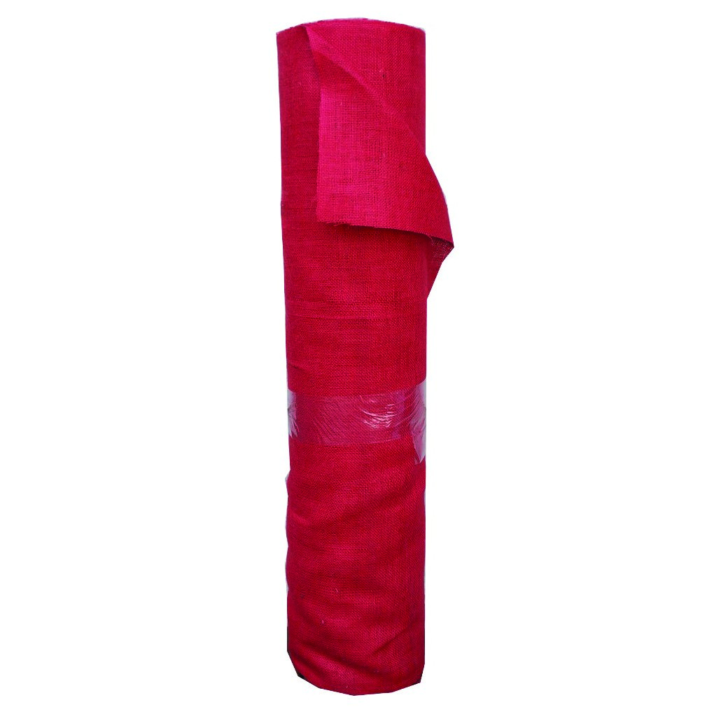 Eaton 3'x150' Bulk Craft Burlap Red