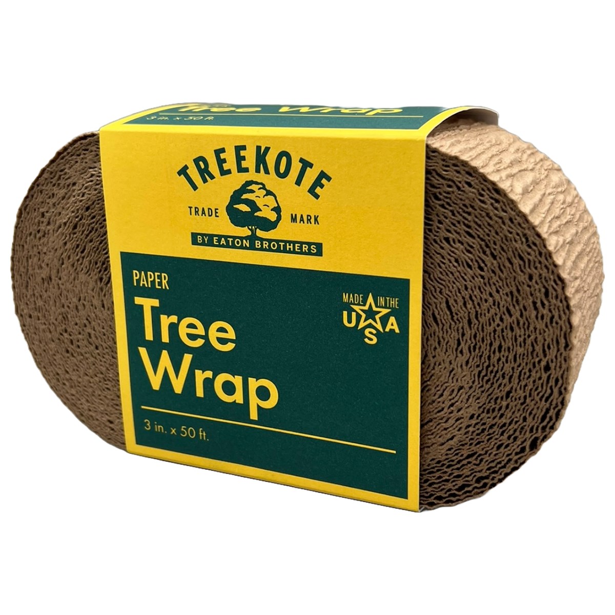 Treekote 3"x50' Coated Crepe Paper Tree Wrap — priced per each; minimum 24; multiples of 24