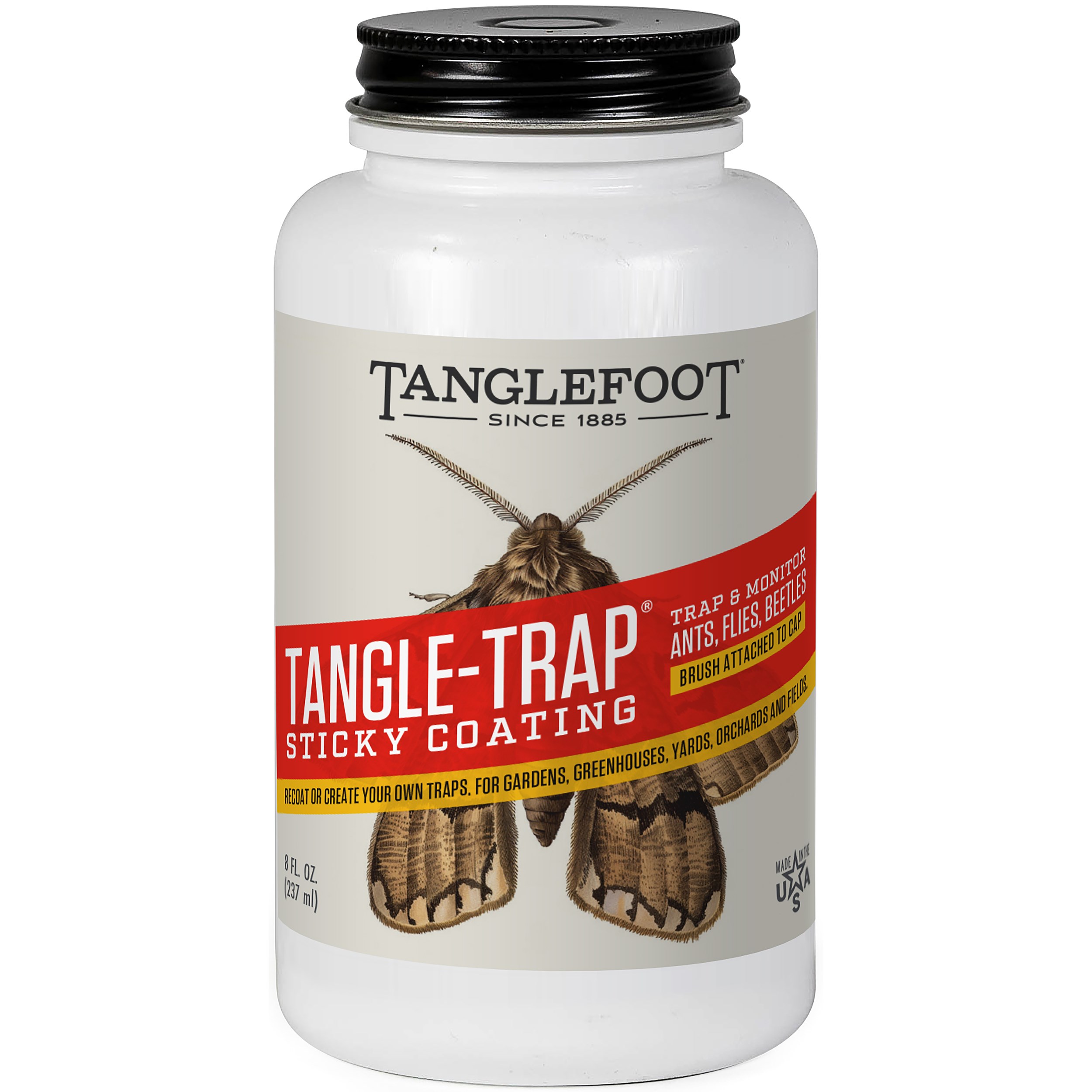 Tangle-Trap 8oz Sticky Coat Bottle with Brush for Trap Making — priced per each; minimum 12; multiples of 12