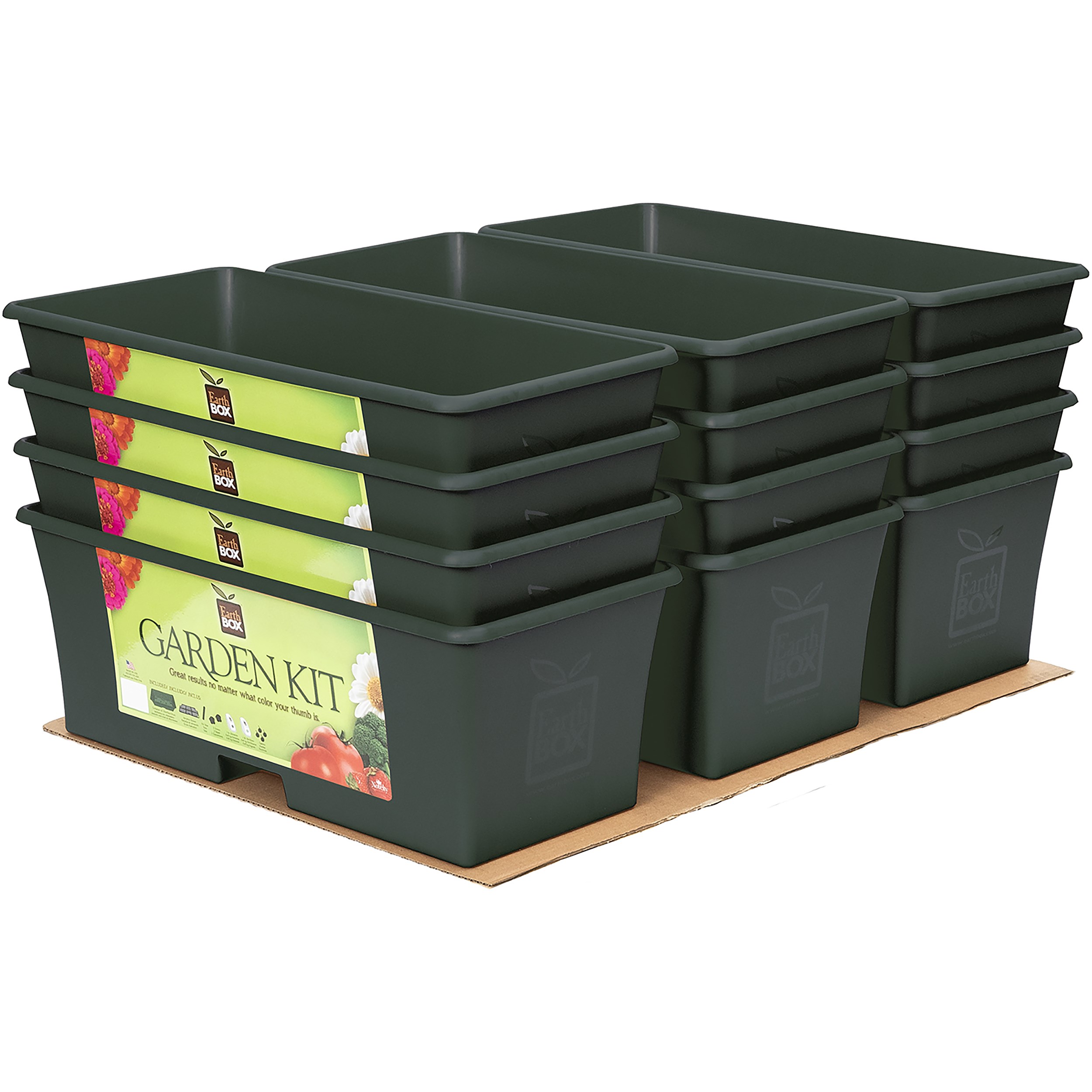 EarthBox 12pc Original Garden Kit Green Standard 7-7-7