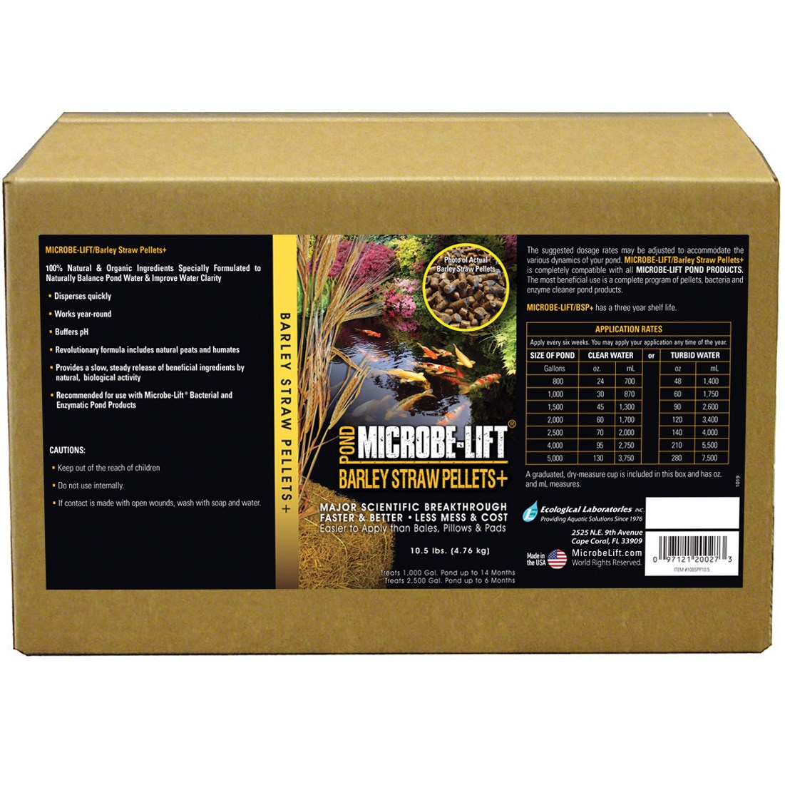 Eco Labs 10.5# Microbe Lift Barley Straw Pellets