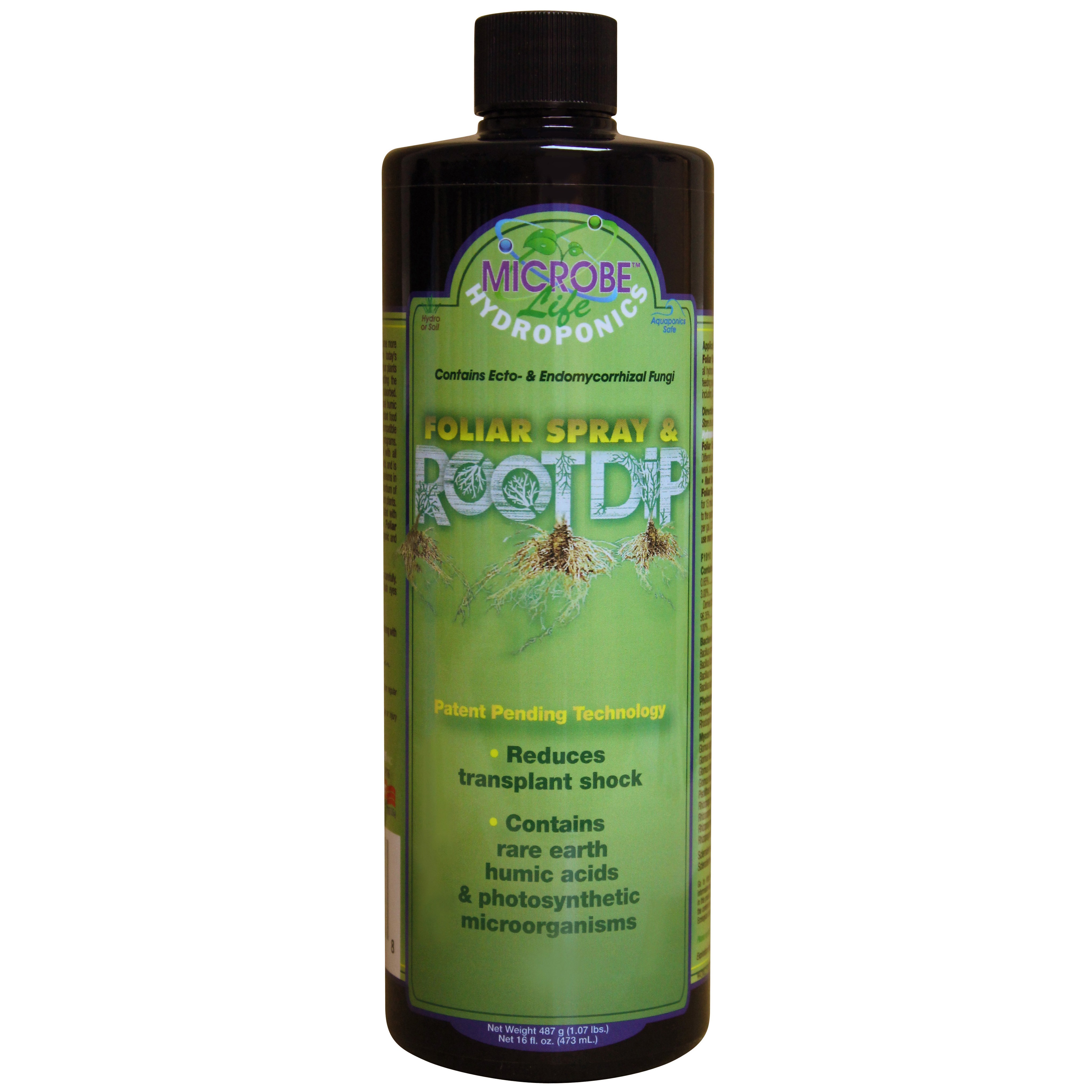 Eco Labs 16oz MICROBE Life Foliar Spray & Root Dip with Fungi — priced per each; minimum 12; multiples of 12