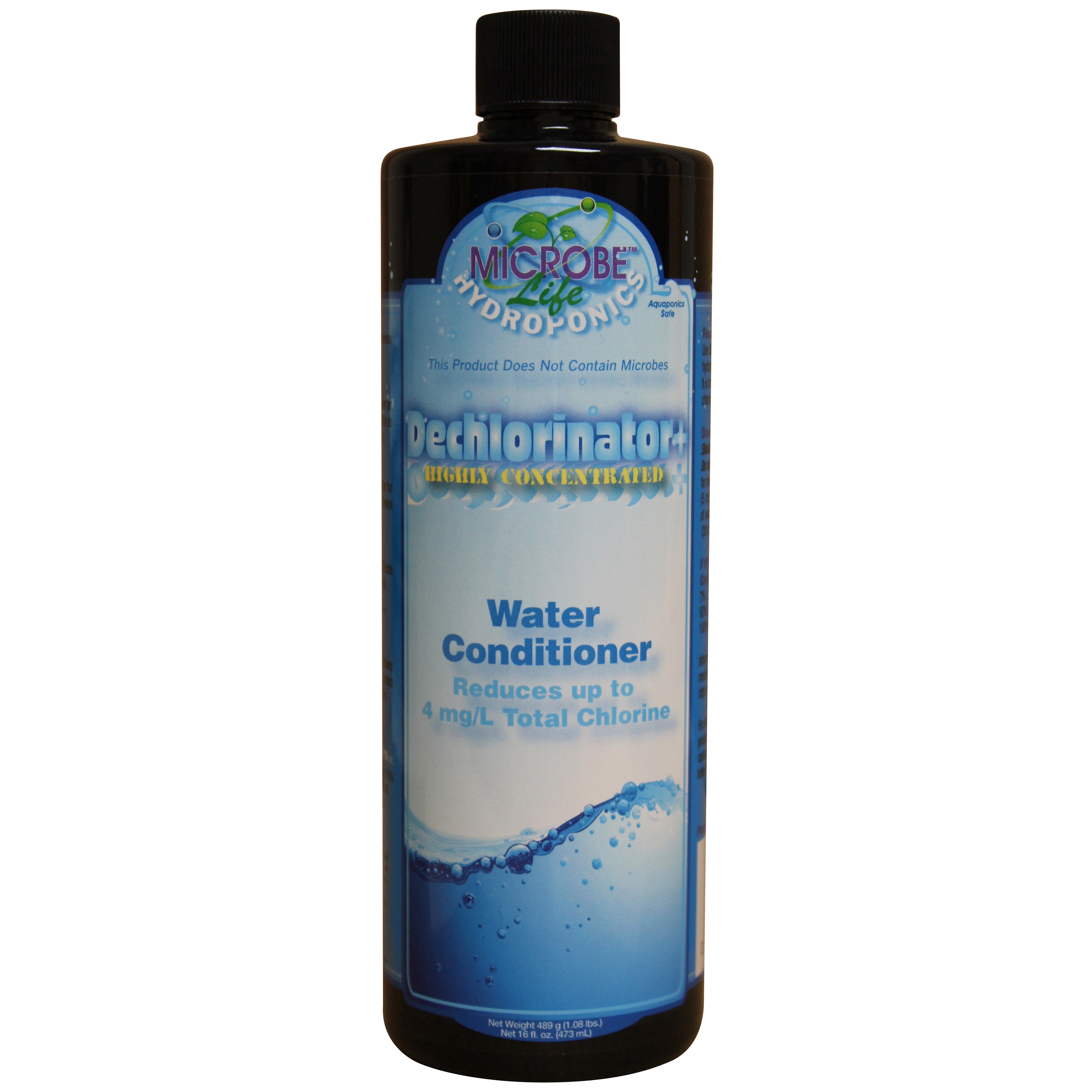 Eco Labs 16oz MICROBE Life Dechlorinator — priced per each; minimum 12; multiples of 12
