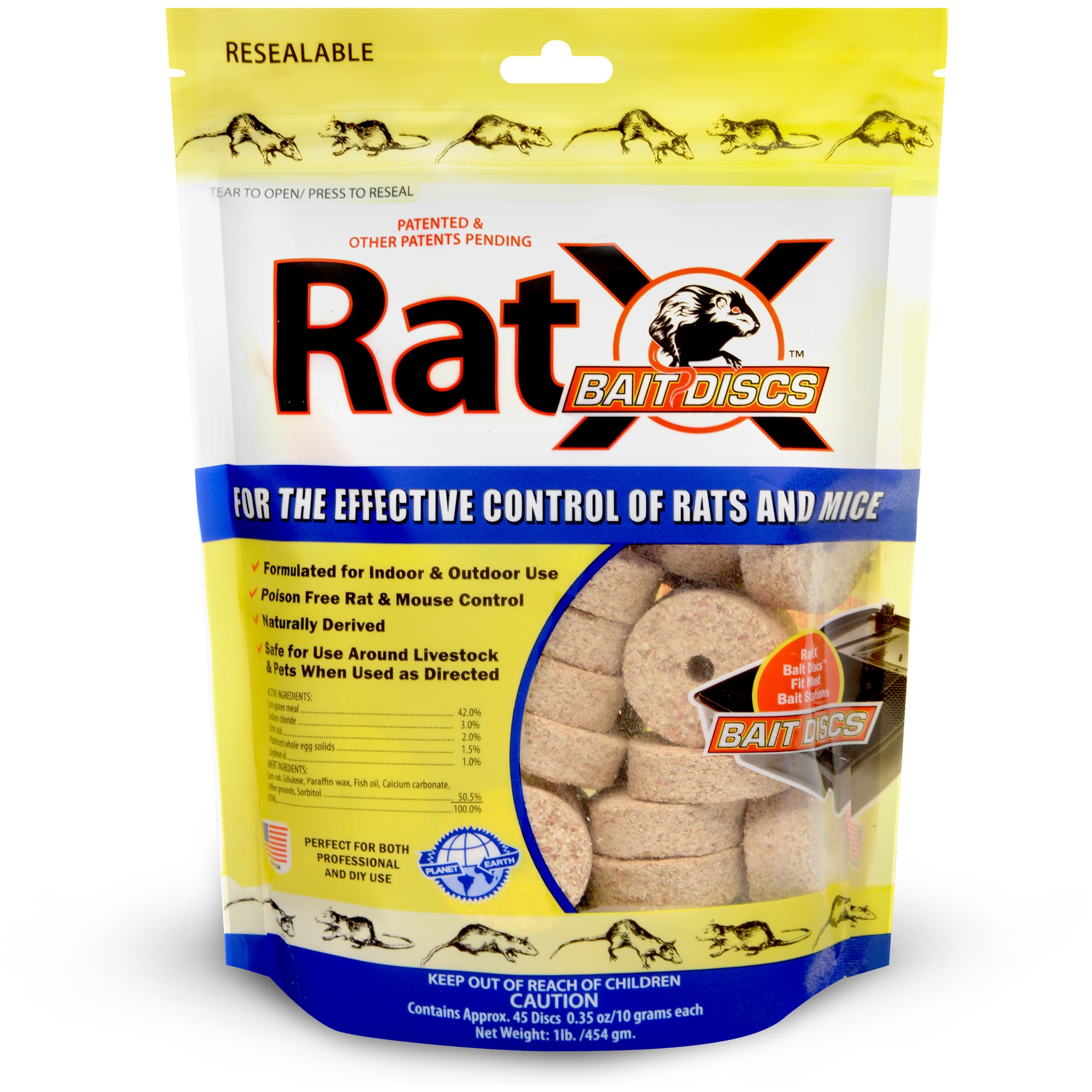 Ecoclear 1lb Bag RatX Bait Discs 45ct — Single Unit