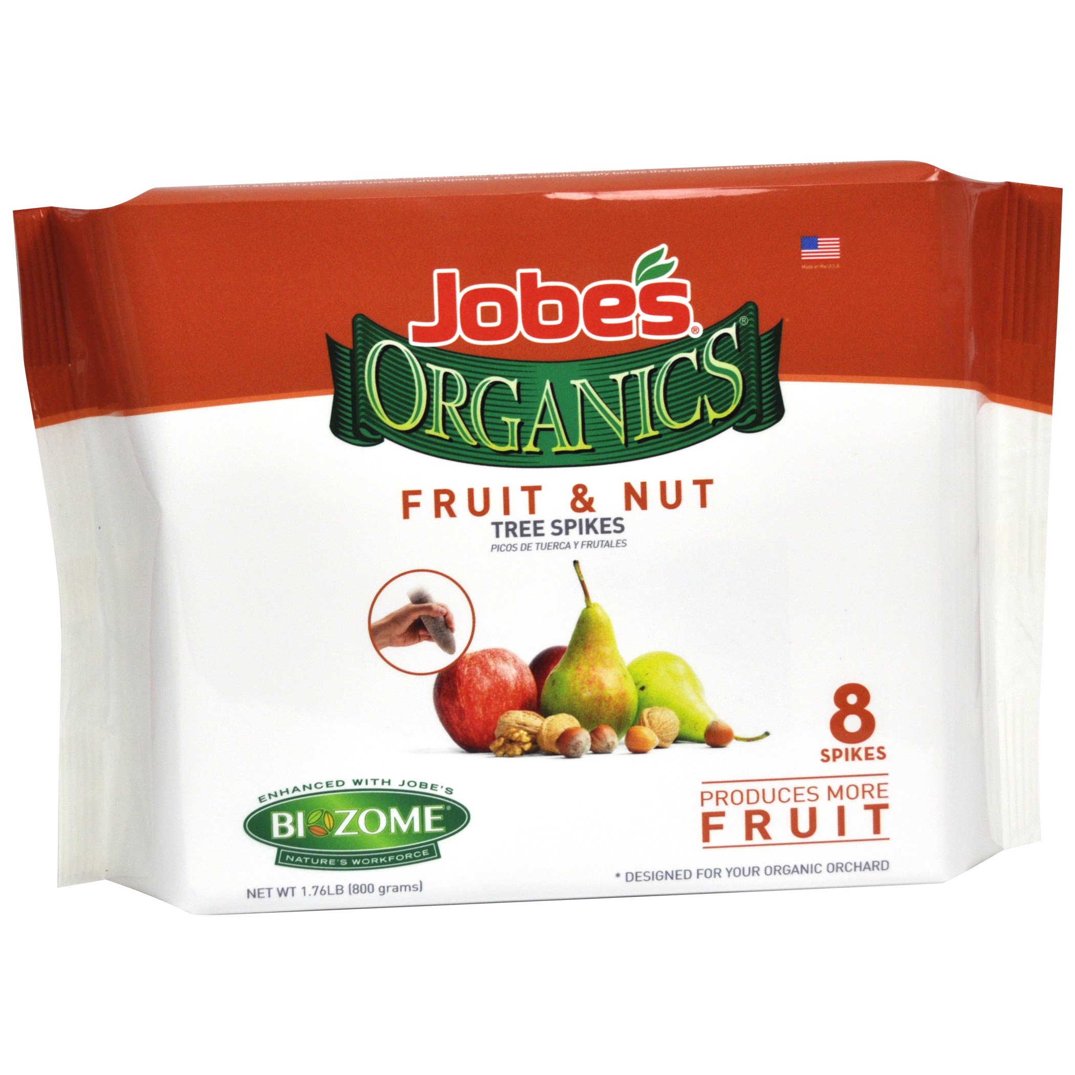 Jobes 8pk Organic Fruit & Nut Spikes
