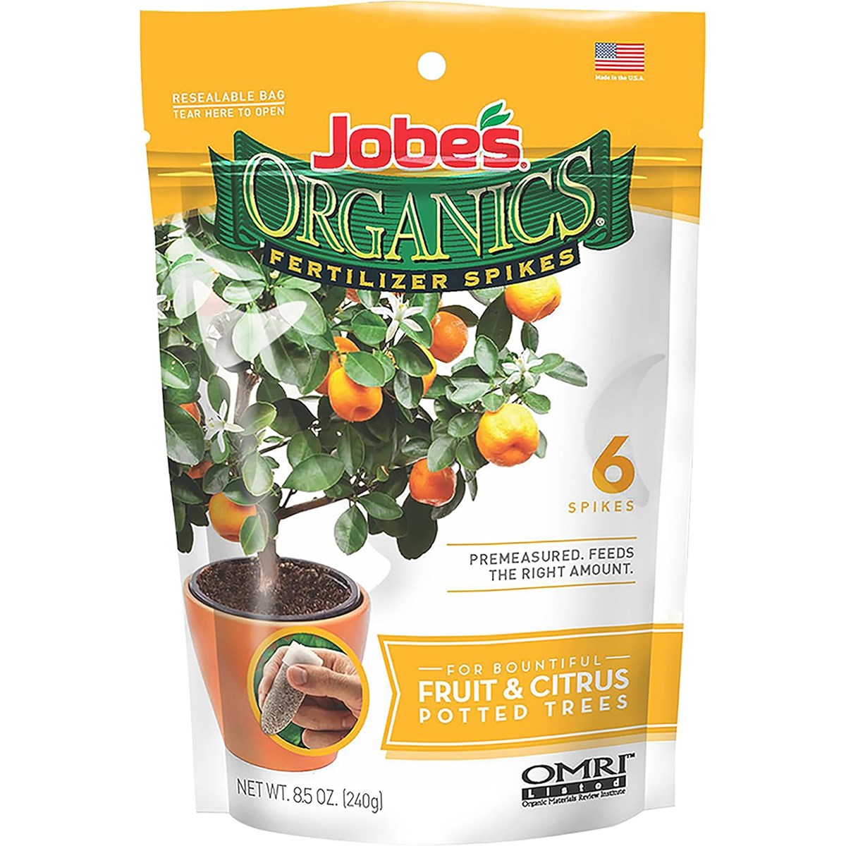 Jobes Fruit & Citrus Container Spikes Organic