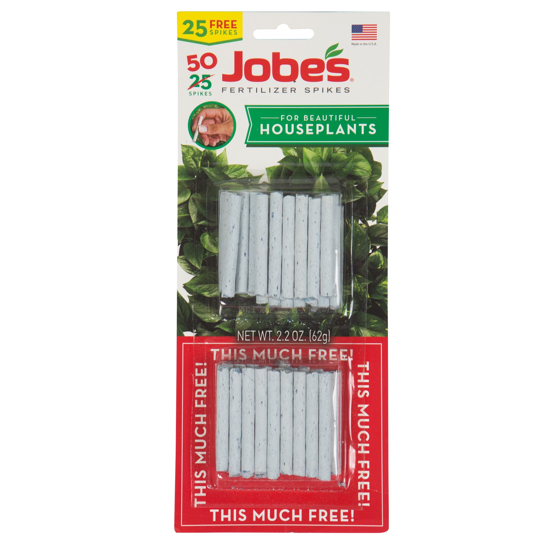 Jobes Houseplant Spikes 13-4-5 Twin Pack — Single Unit
