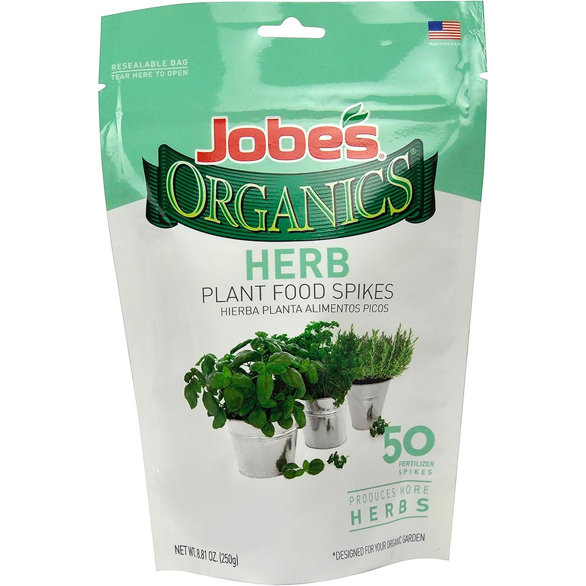 Jobes 50ct Organic Herb Spikes