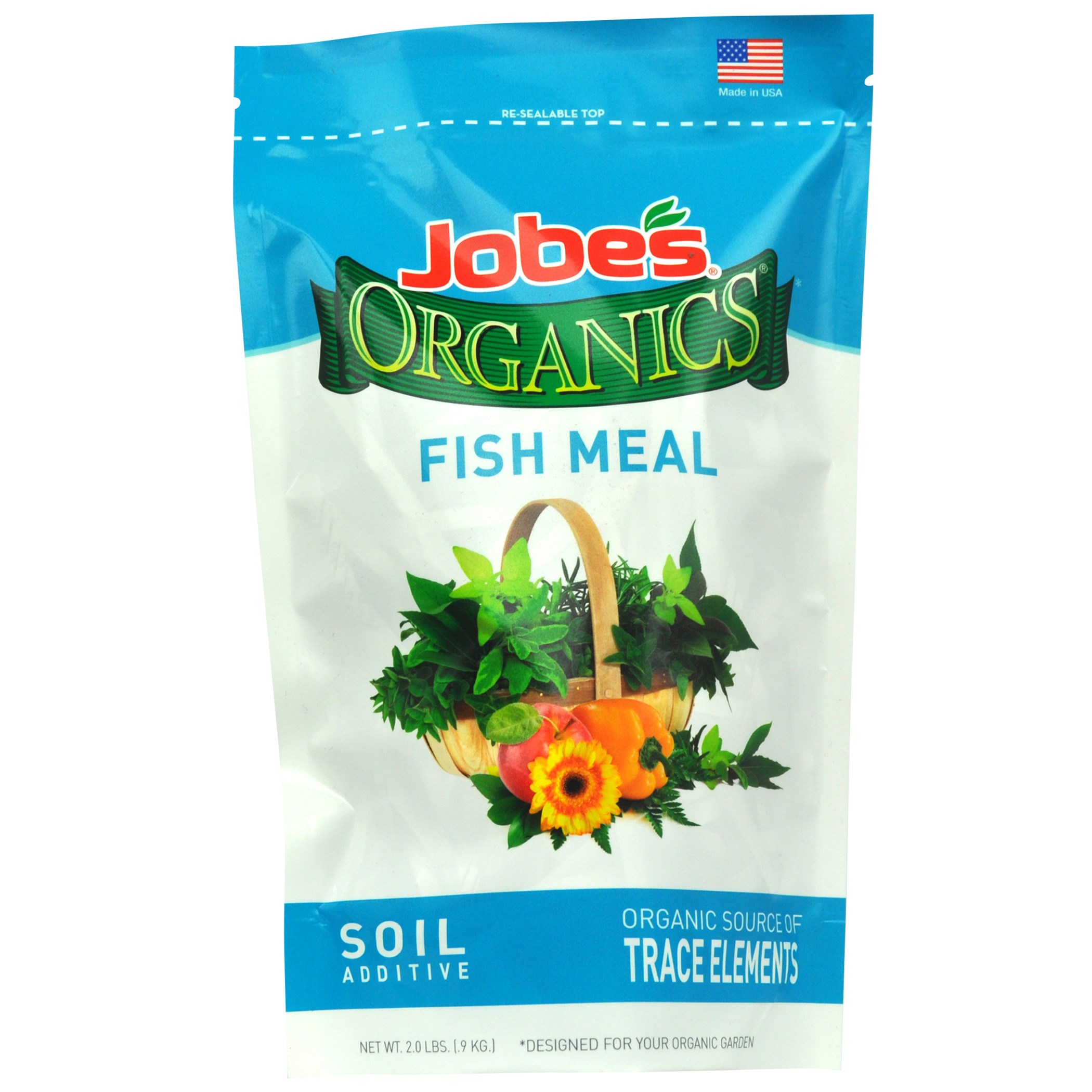 Jobes 2# Fish Meal Organic Granular Additive — priced per each; minimum 8; multiples of 8