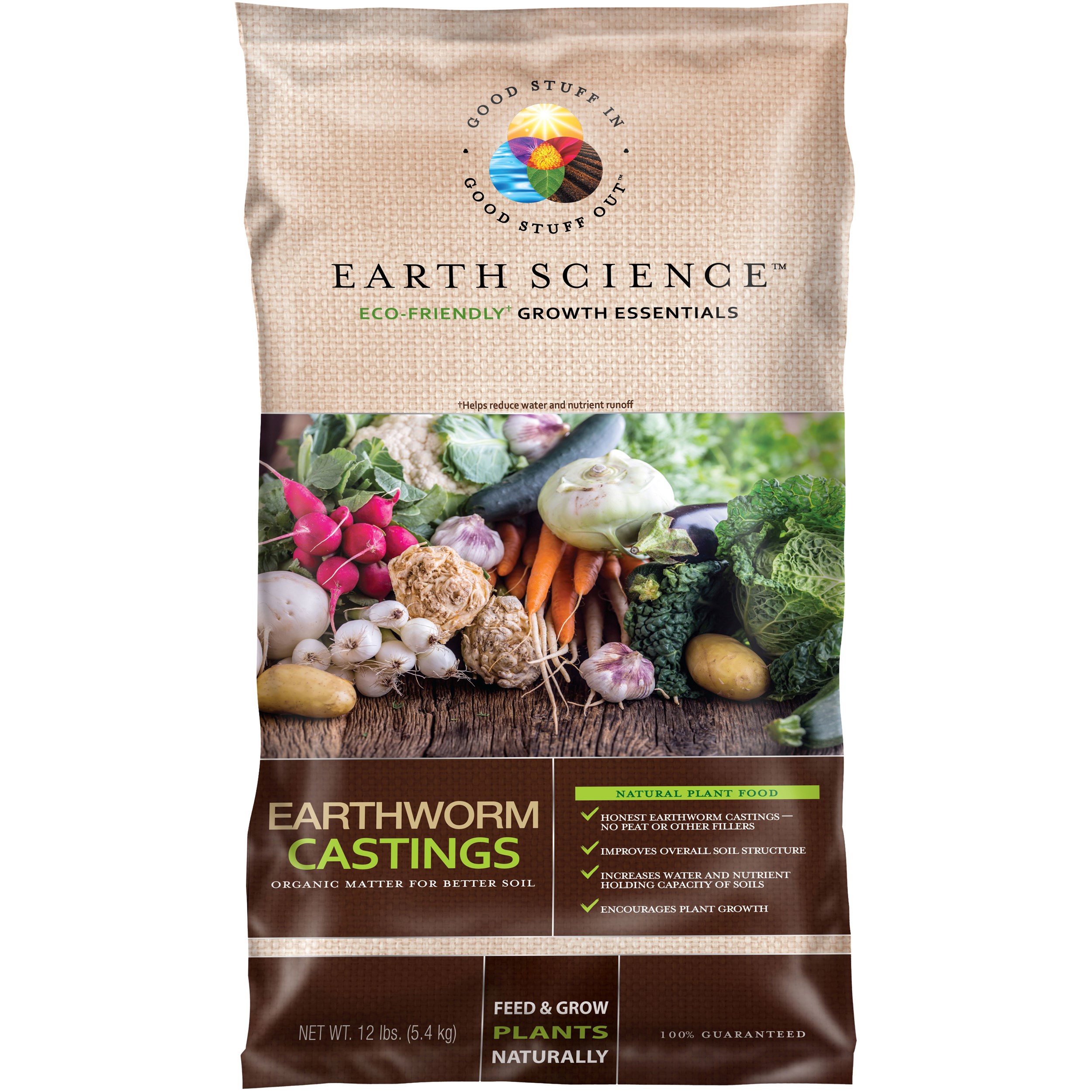 Earth Science 12# Earth Worm Castings — priced per each; minimum 4; multiples of 4