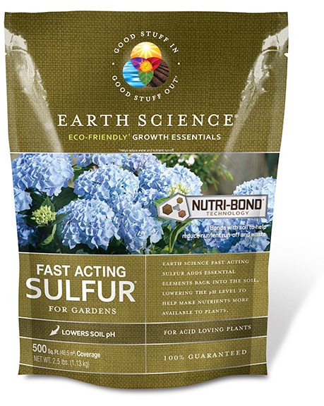 Earth Science 2.5# Fast Acting Sulfur 500sf — priced per each; minimum 6; multiples of 6