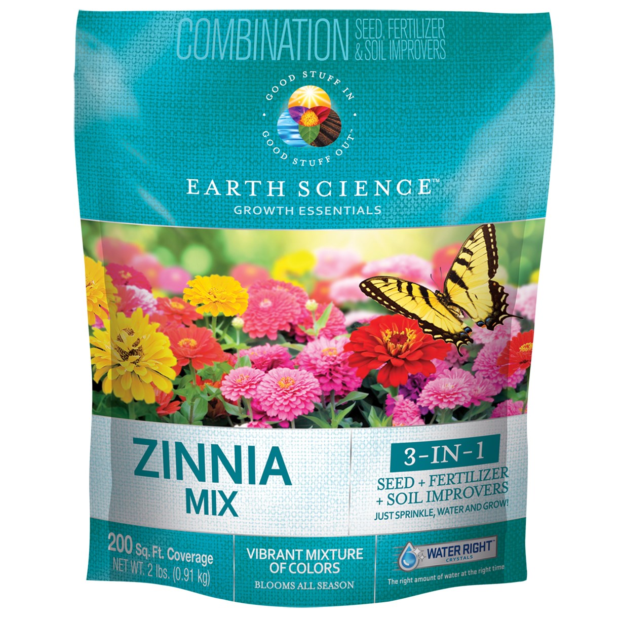 Earth Science 2# Wildflower Zinnia Mix — priced per each; minimum 6; multiples of 6