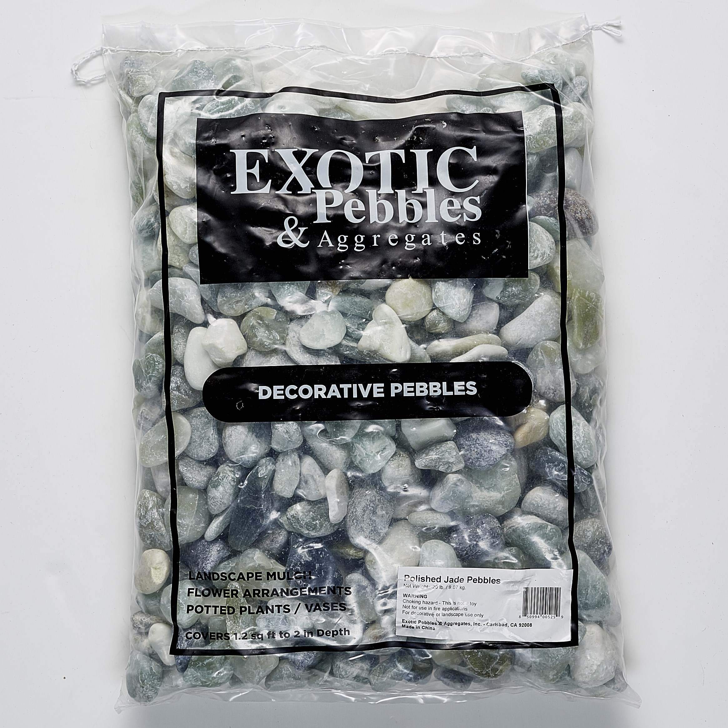 Exotic Pebbles 20# Polished Jade Pebbles