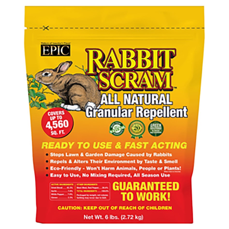 EPIC 6# Rabbit Scram Repellent Granules Resealable Bag — priced per each; minimum 6; multiples of 6