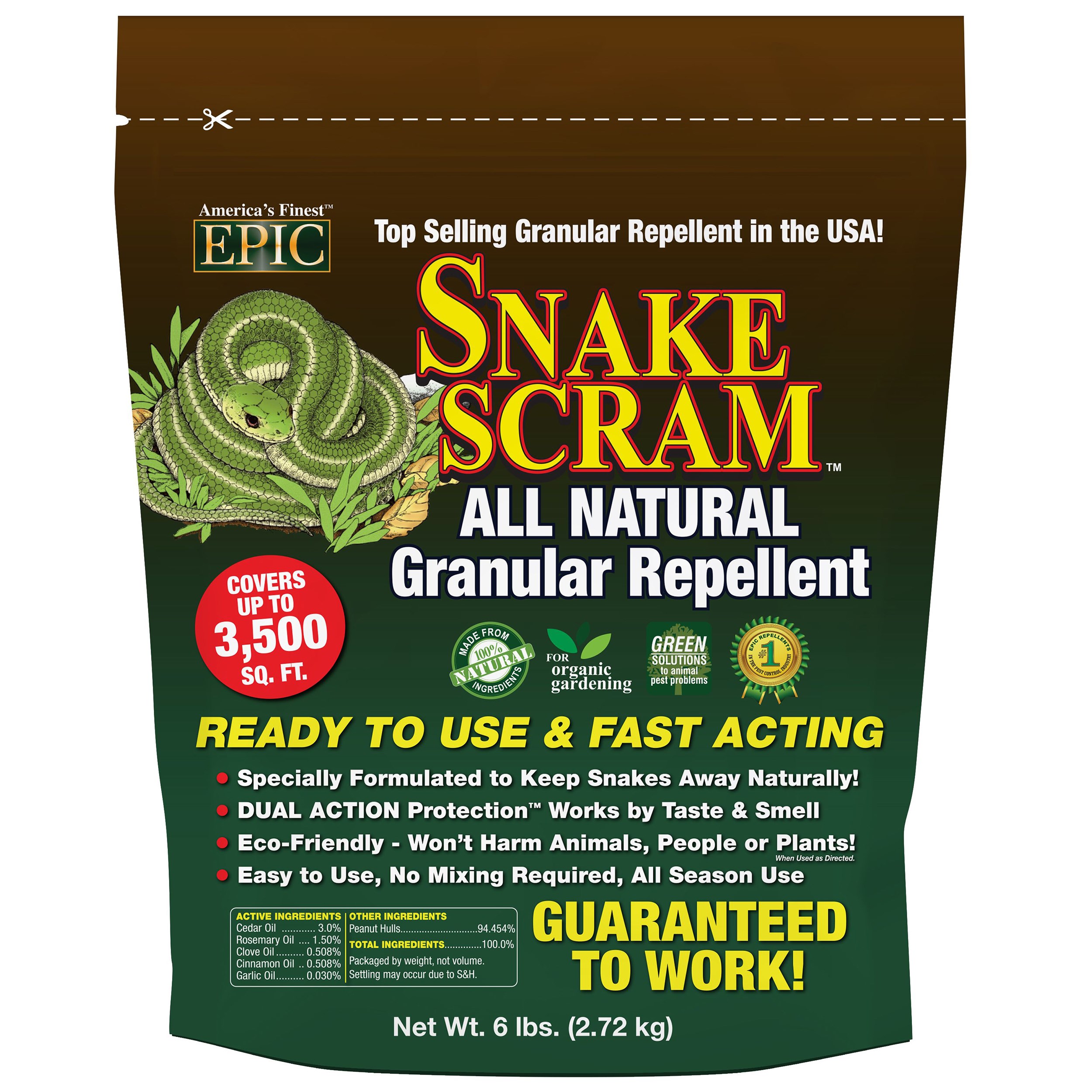 Epic 6# Snake Scram Resealable Bag — priced per each; minimum 6; multiples of 6