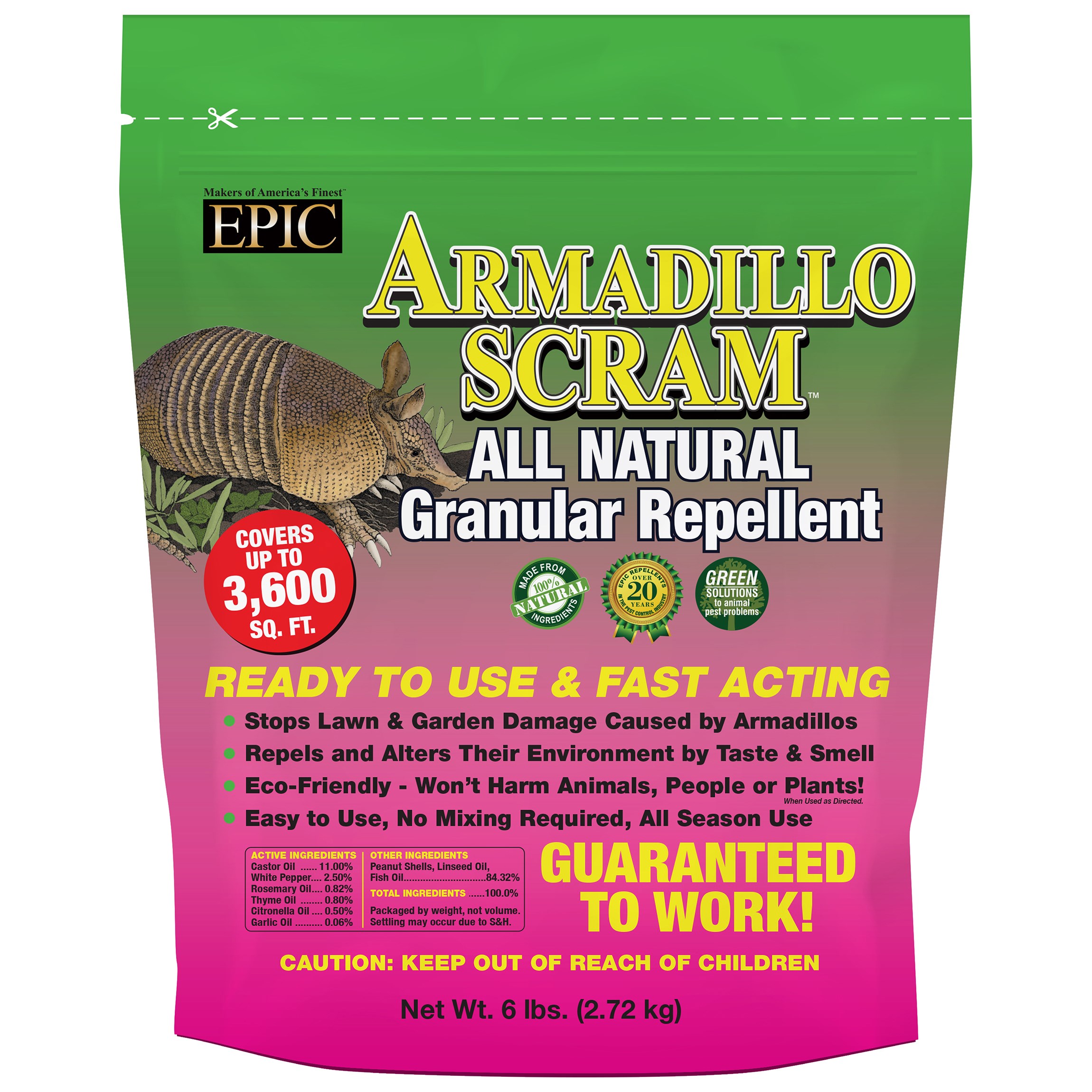 Epic 6# Armadillo Scram Bag — priced per each; minimum 6; multiples of 6