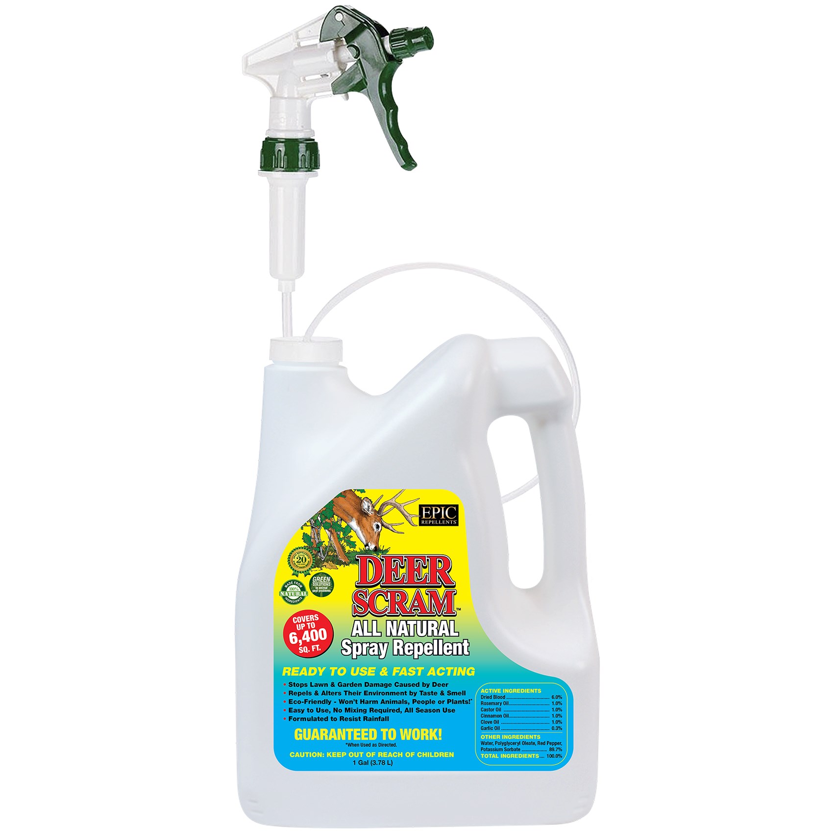 Epic 1gal Deer Scram Liquid Repellent Ready to Use — priced per each; minimum 4; multiples of 4