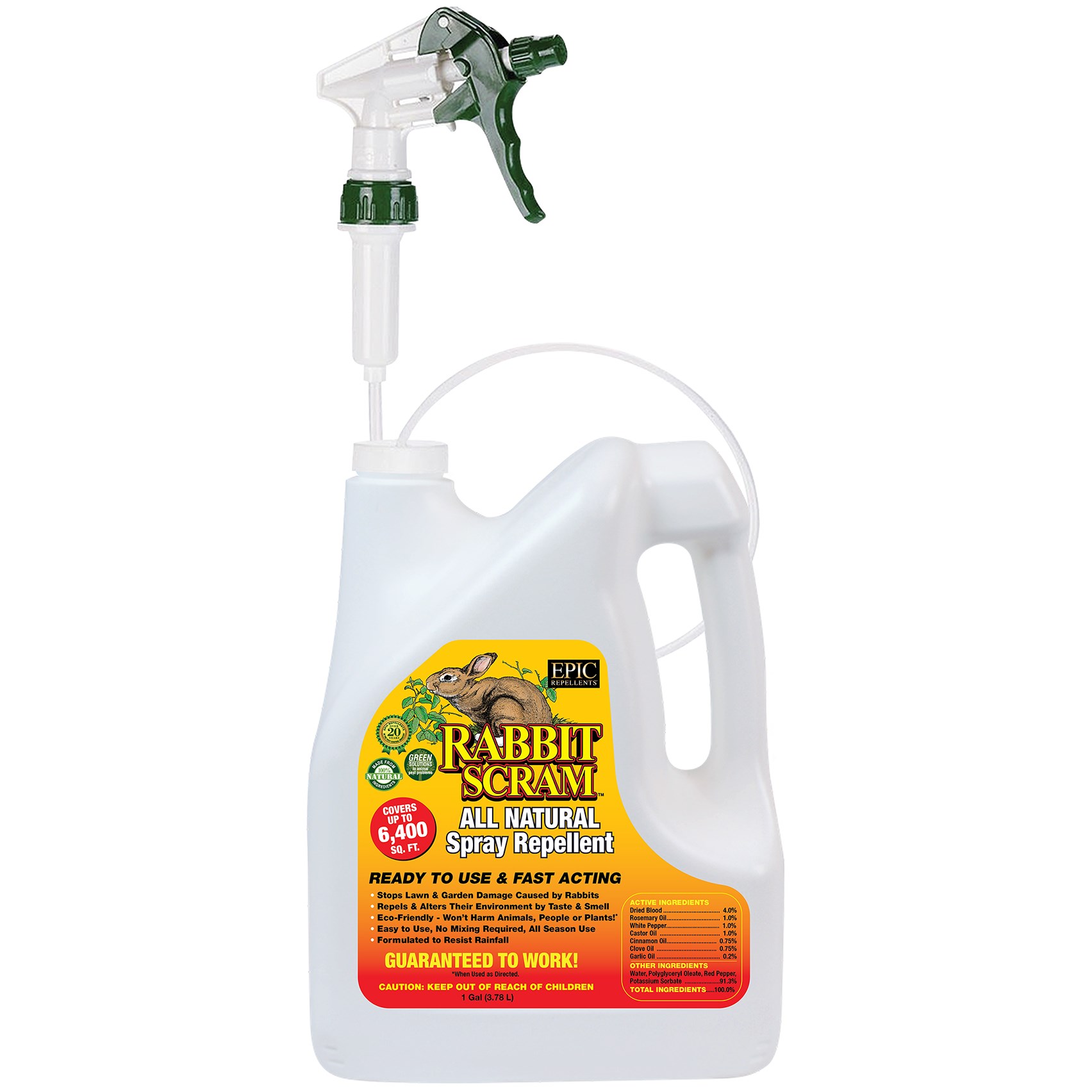 Epic 1gal Rabbit Scram Liquid Repellent Ready to Use — priced per each; minimum 4; multiples of 4