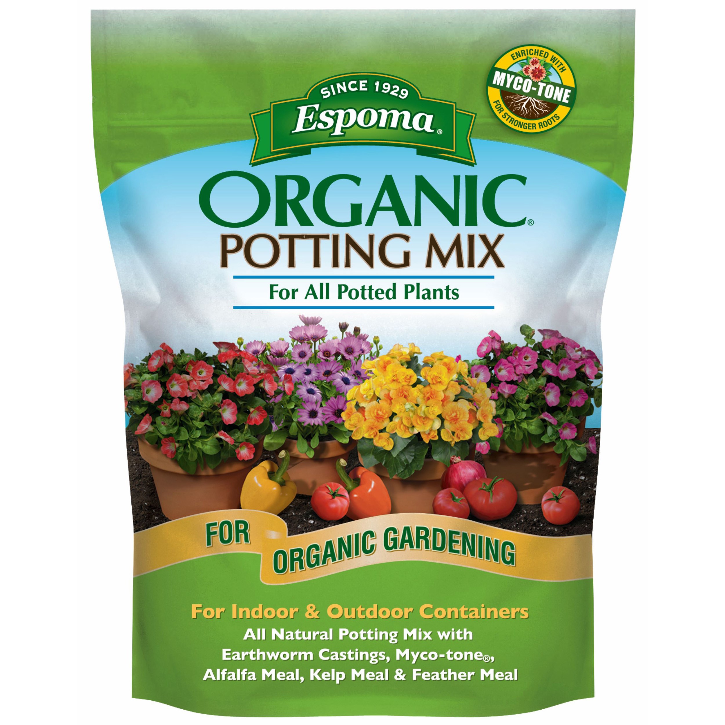 Espoma 8qt Organic Potting Mix — priced per each; minimum 6; multiples of 6