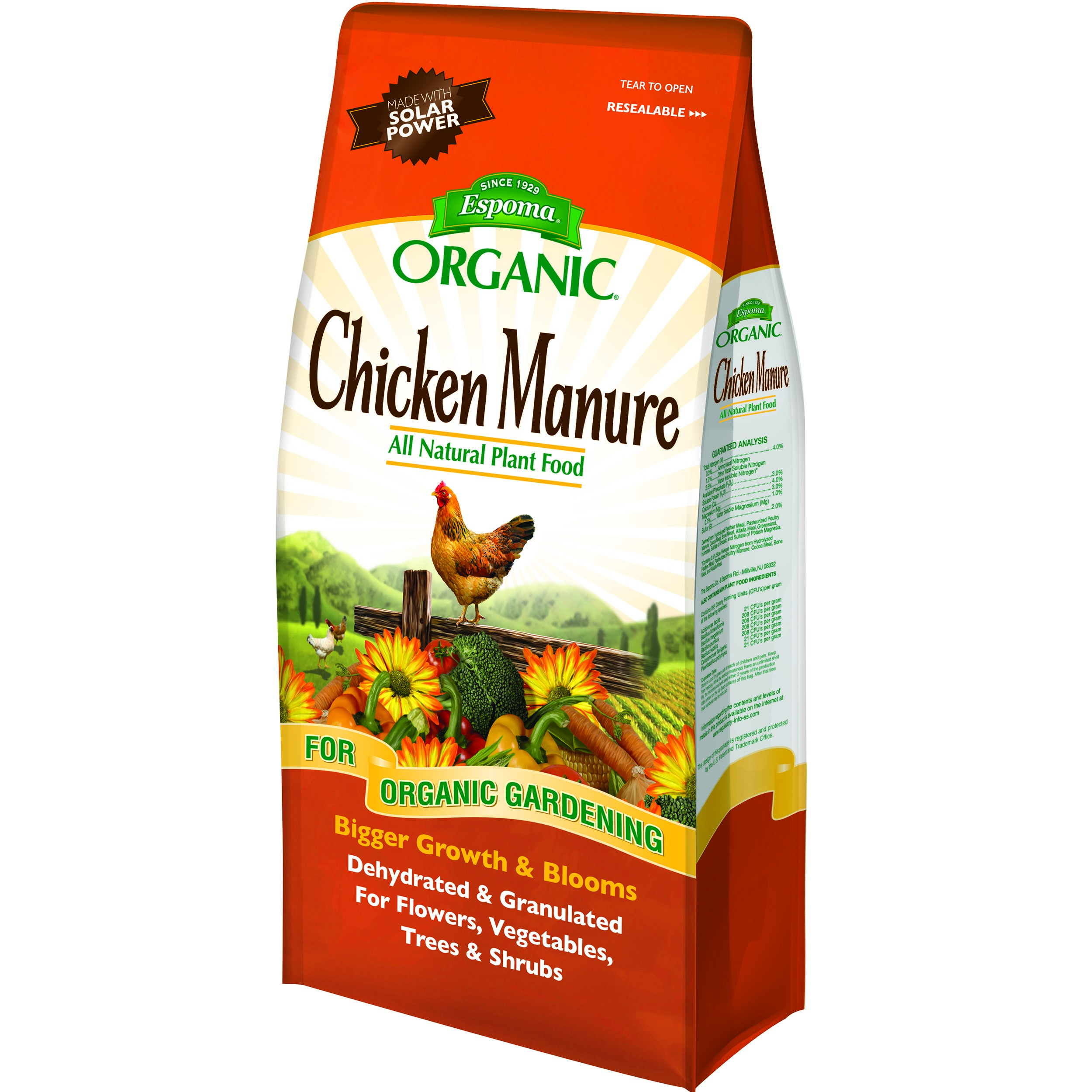 Espoma 3.75# Chicken Manure — priced per each; minimum 12; multiples of 12