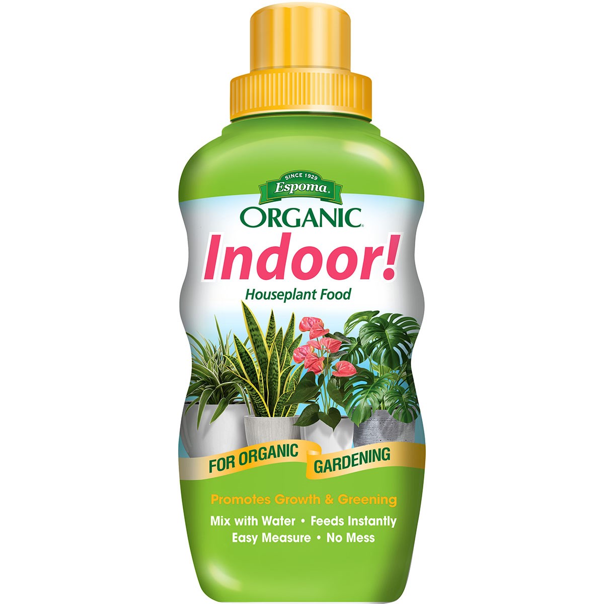 Espoma 8oz Indoor! Organic Houseplant Food — priced per each; minimum 6; multiples of 6