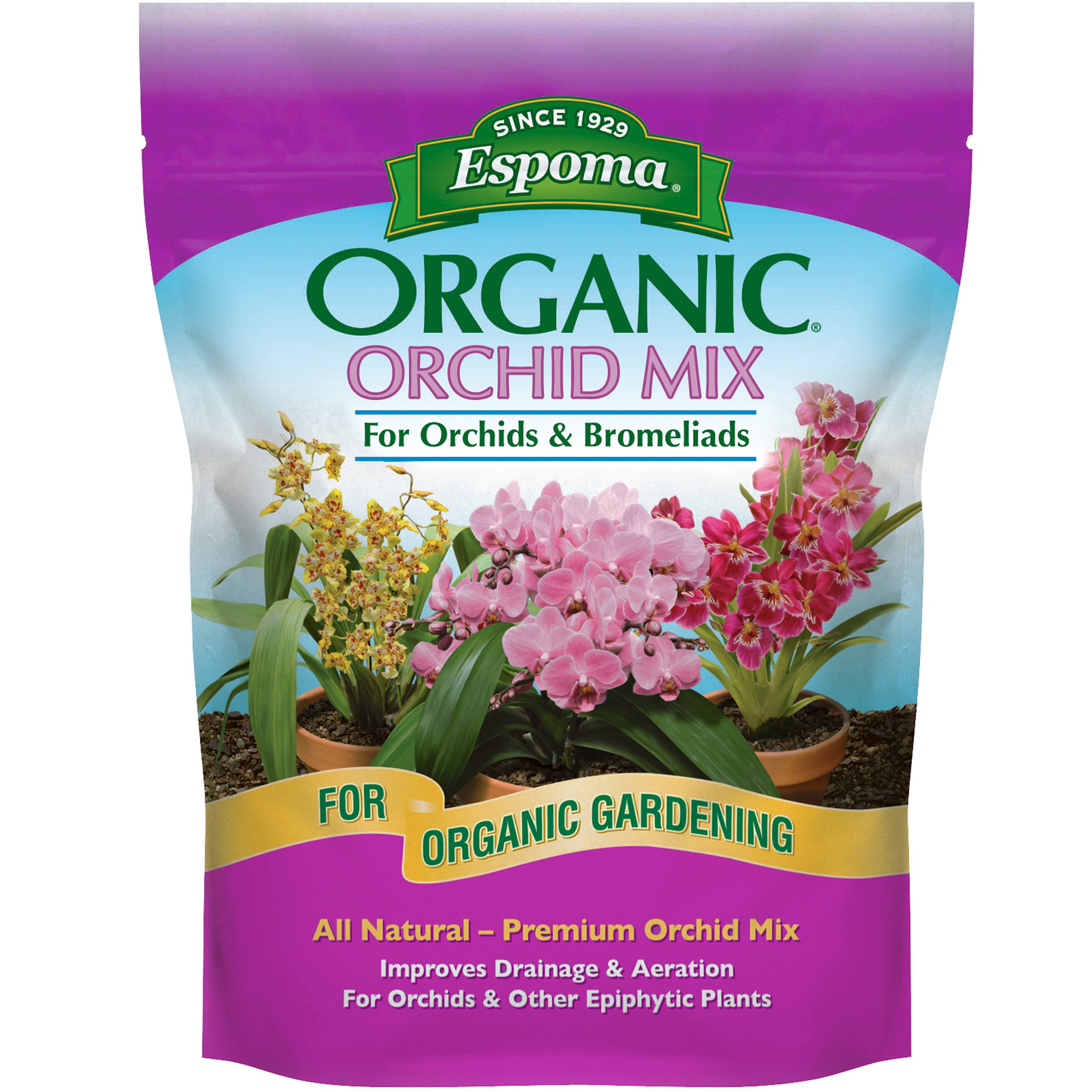 Espoma 4qt Organic Orchid Mix — priced per each; minimum 12; multiples of 12