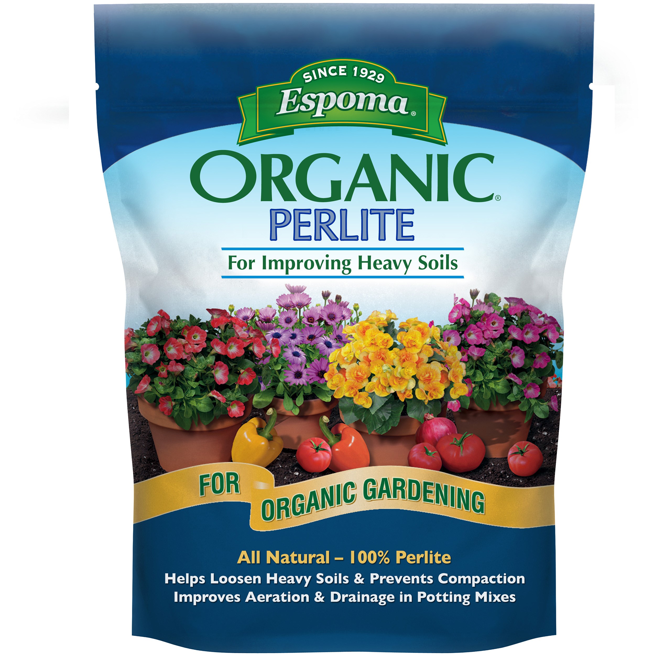 Espoma 8qt Organic Perlite — priced per each; minimum 6; multiples of 6