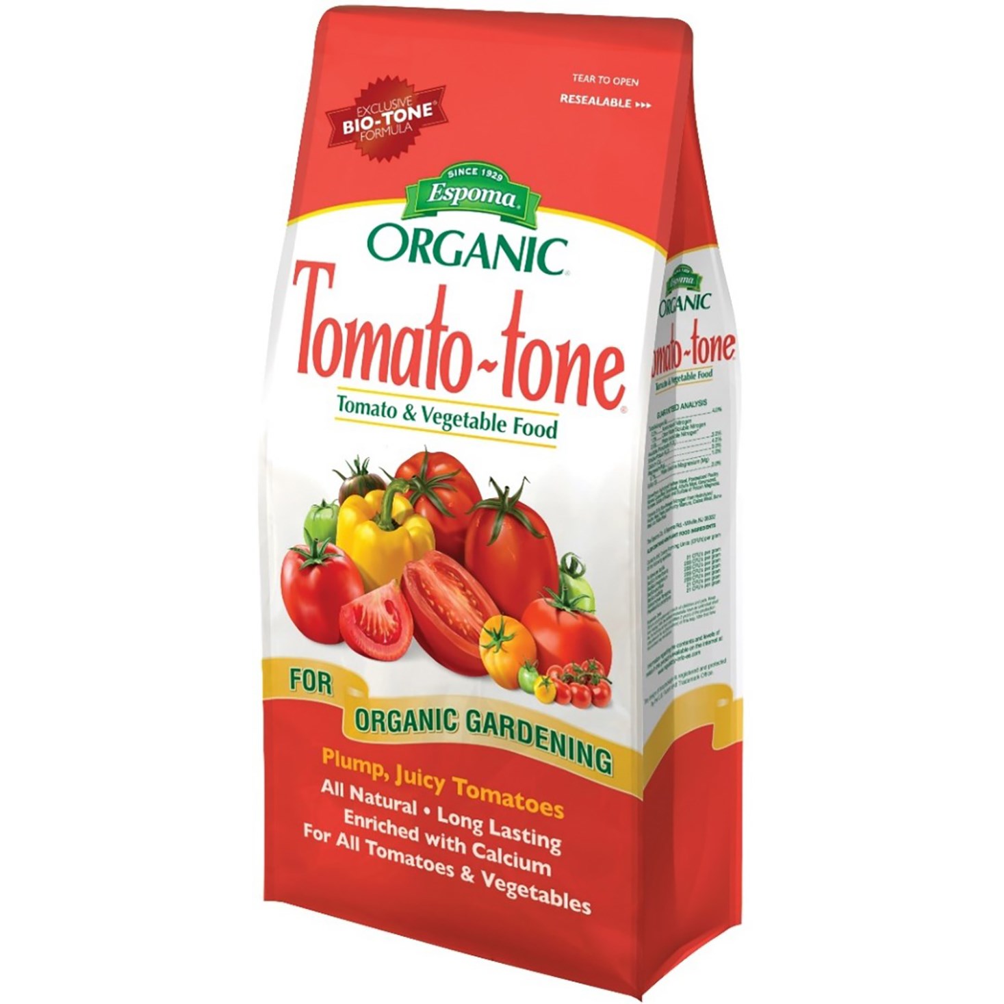Espoma 8# Tomato Tone — priced per each; minimum 6; multiples of 6