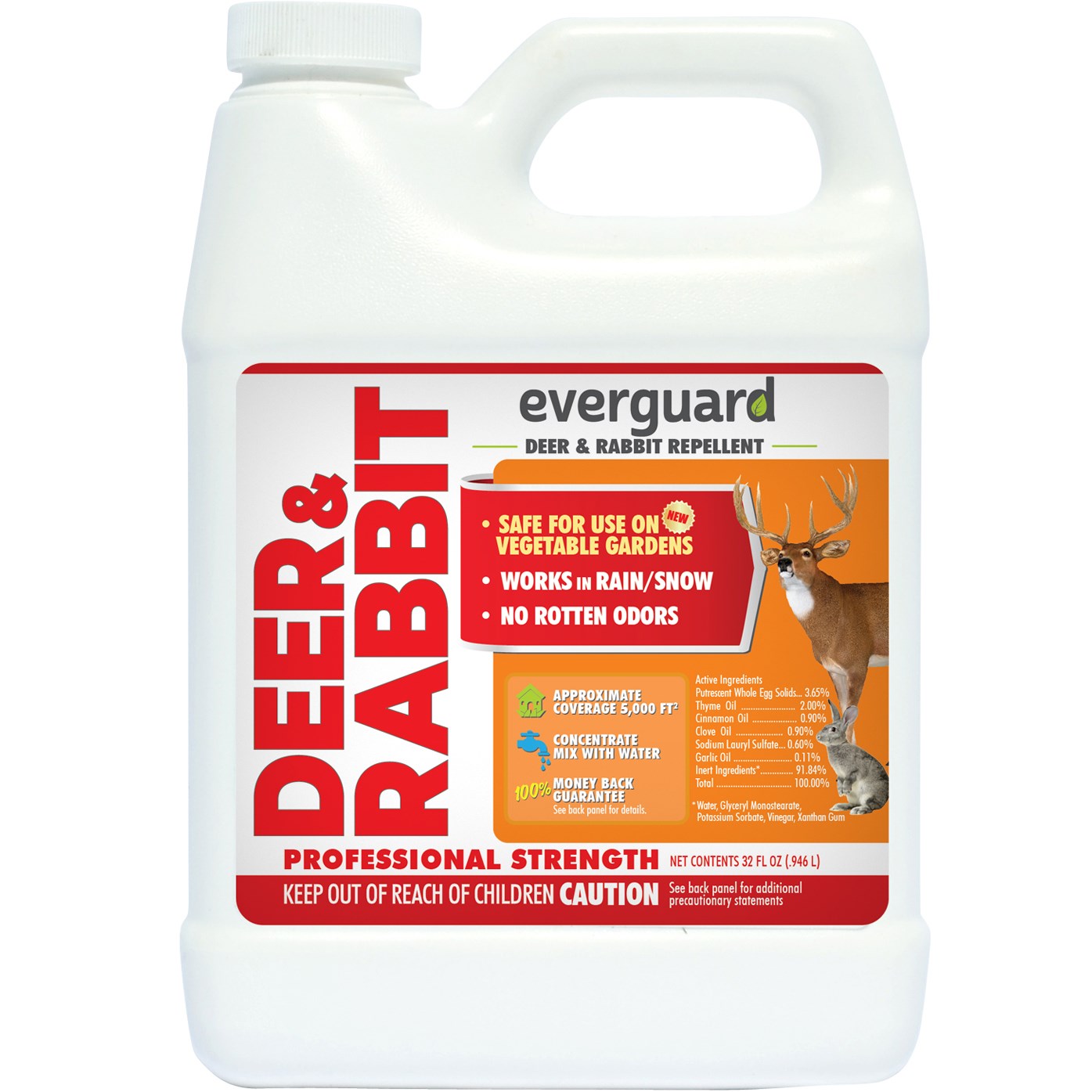 Everguard 32oz Deer & Rabbit Repellent Concentrate with Nozzle — priced per each; minimum 6; multiples of 6