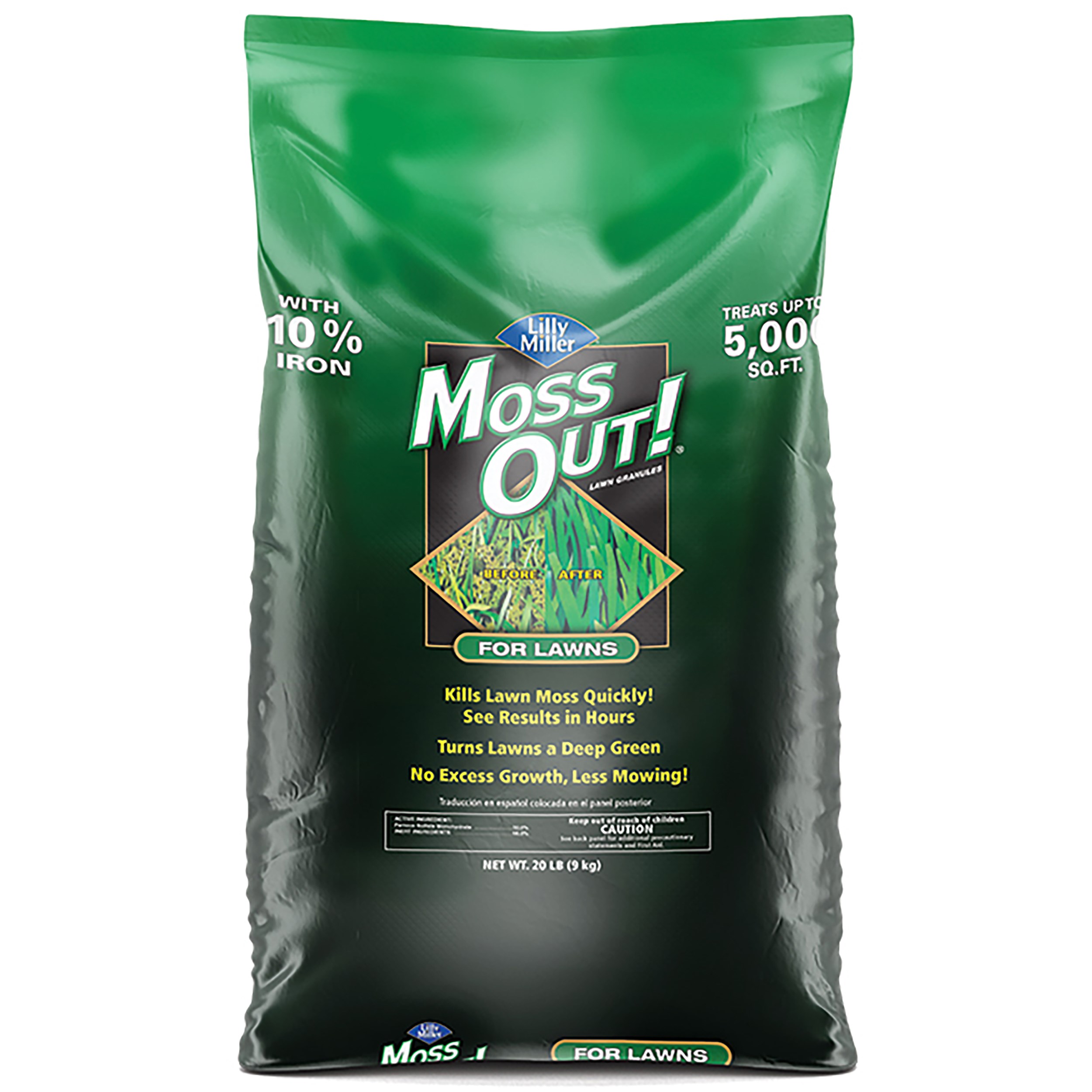 Lilly Miller 20# Moss Out Lawns Granular