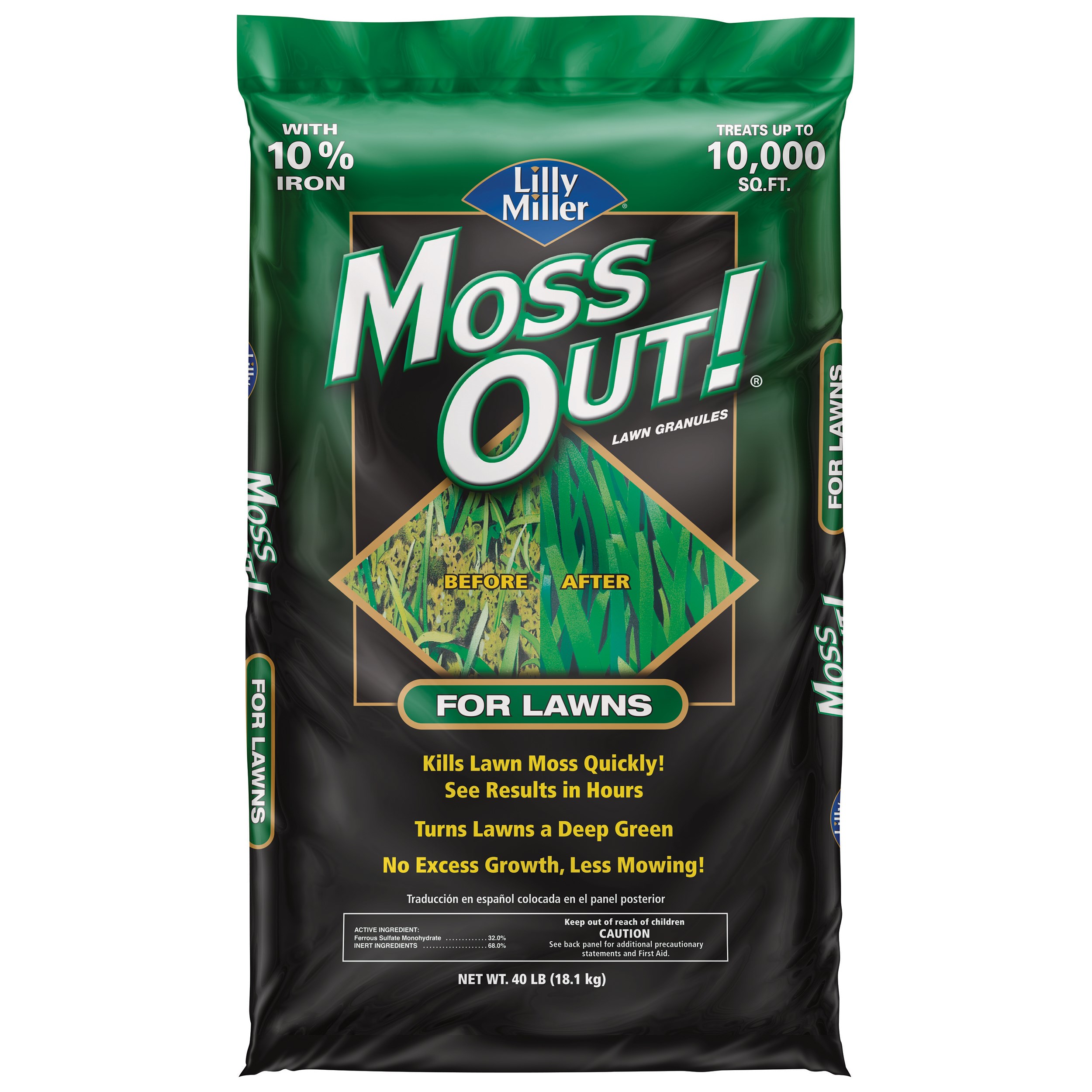 Lilly Miller 40# Moss Out Lawn Granules
