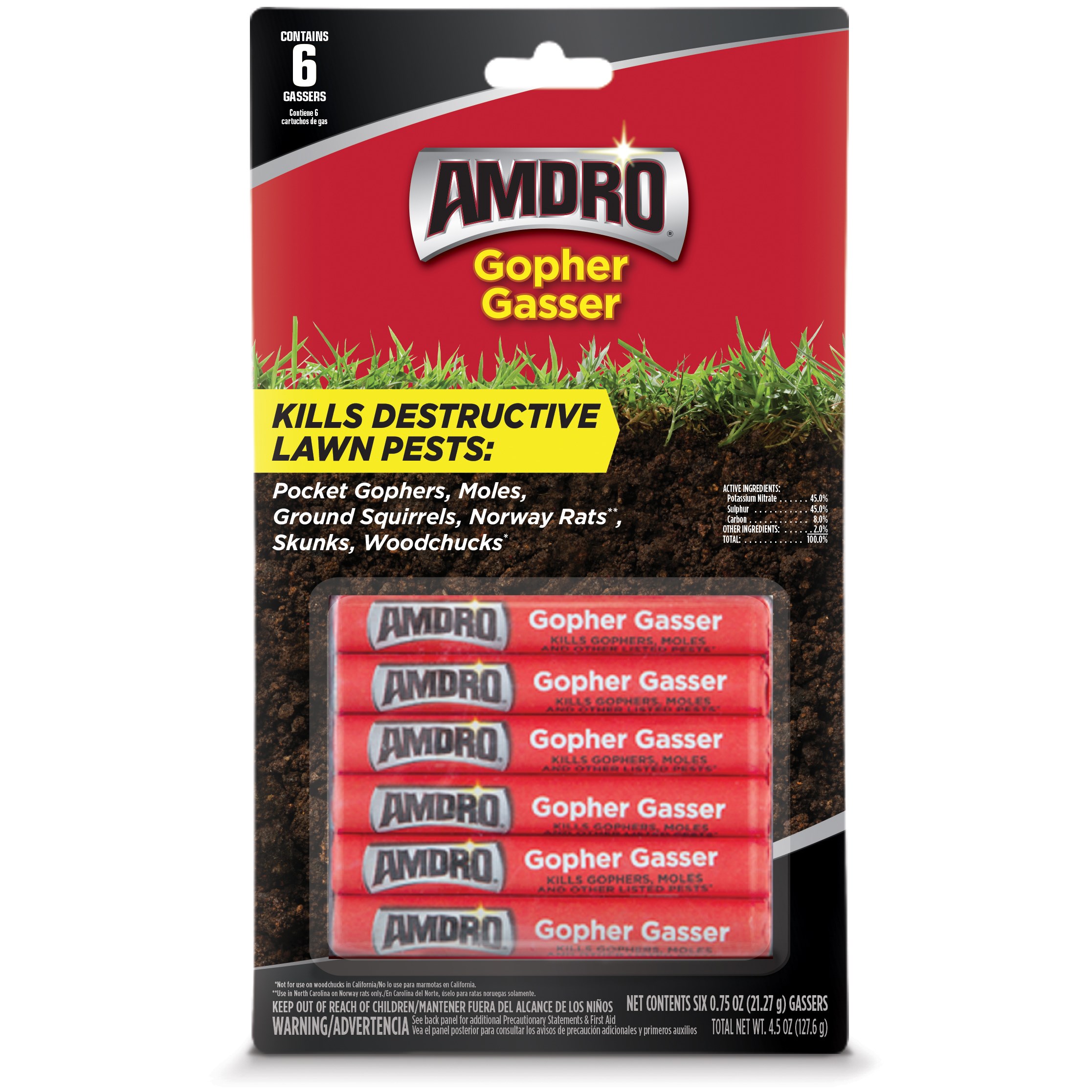Amdro 6pk Gopher Gasser HAZ — Single Unit
