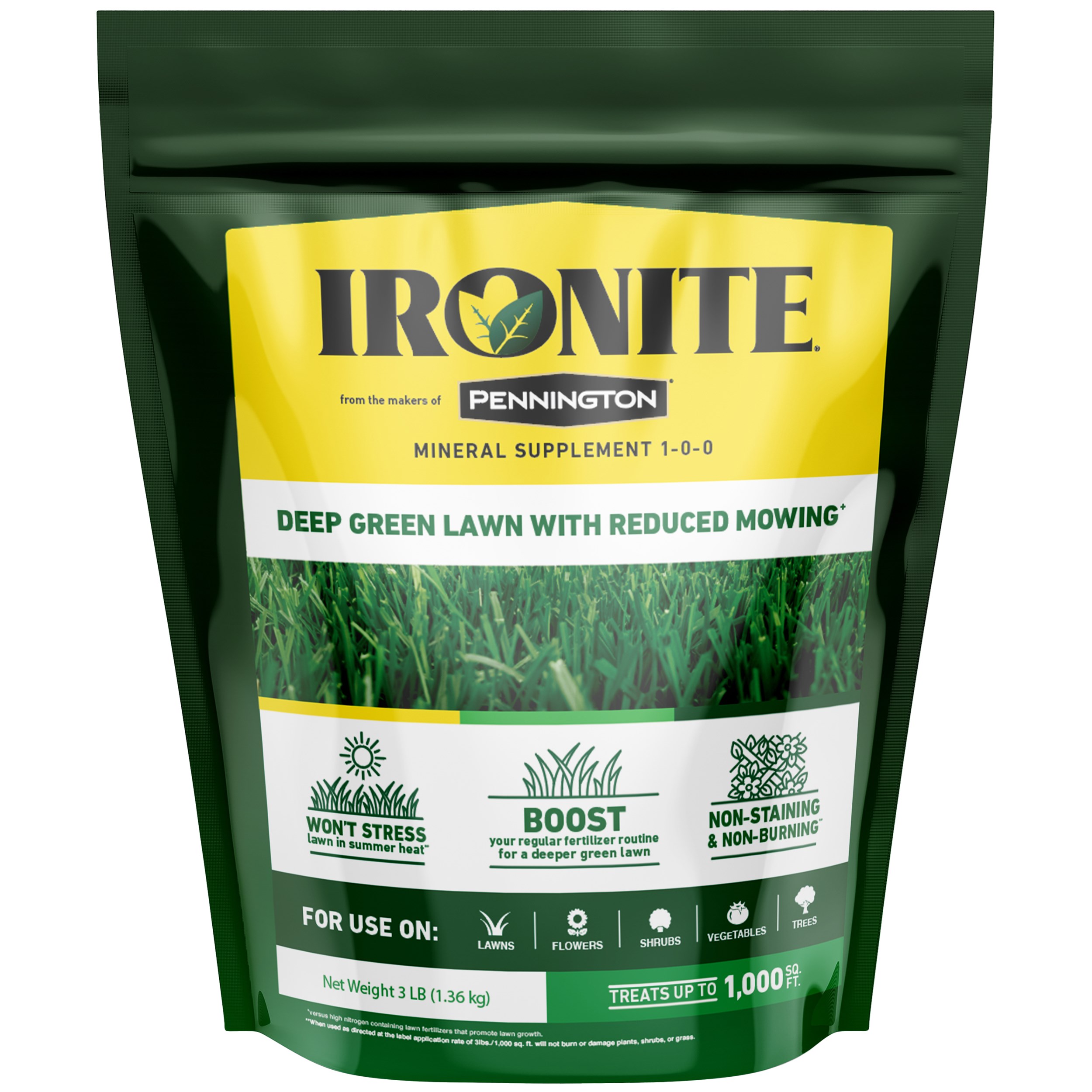 Ironite 3# 1M 1-0-0 Pennington — priced per each; minimum 8; multiples of 8