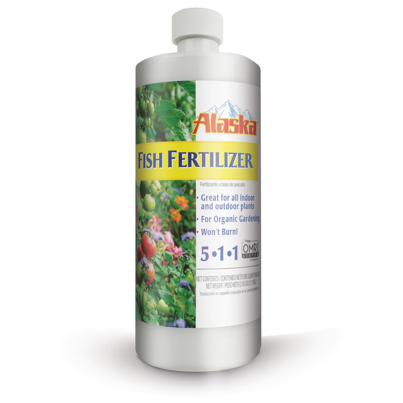 Alaska 32oz OMRI Fish Emulsion 5-1-1 — priced per each; minimum 12; multiples of 12