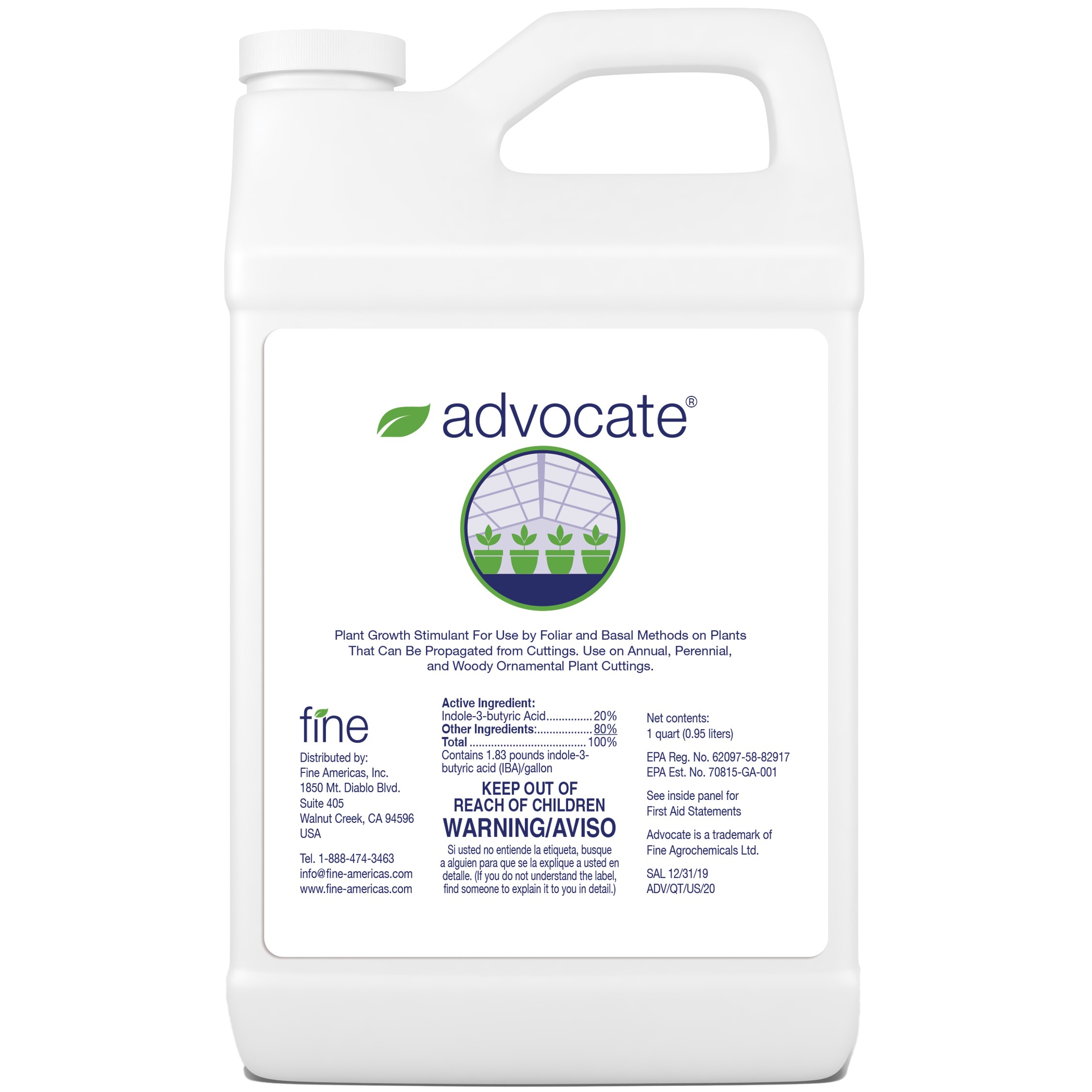 Fine Advocate 1Qt ( Indole Butyric Acid ) — Single Unit