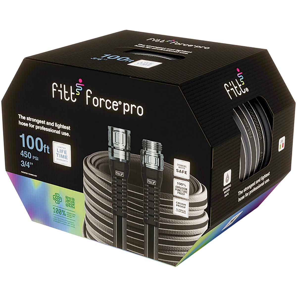 FITT 3/4"x100' Force Pro Lightweight & Compact Hos — priced per each; minimum 4; multiples of 4