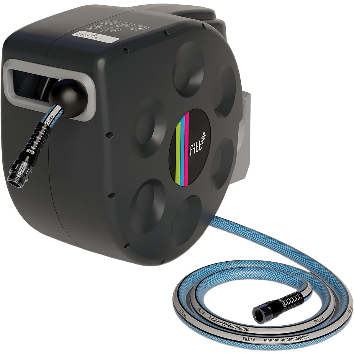 FITT 100' Spreel Auto Hose Reel with 6' Leader Hos