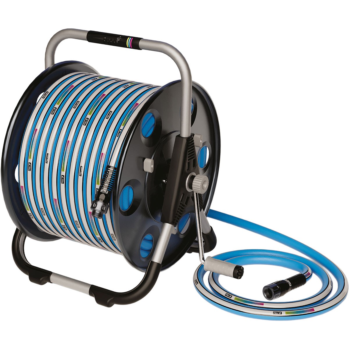 FITT 5/8"x100' Quantum Metal Hose Reel with Aquama