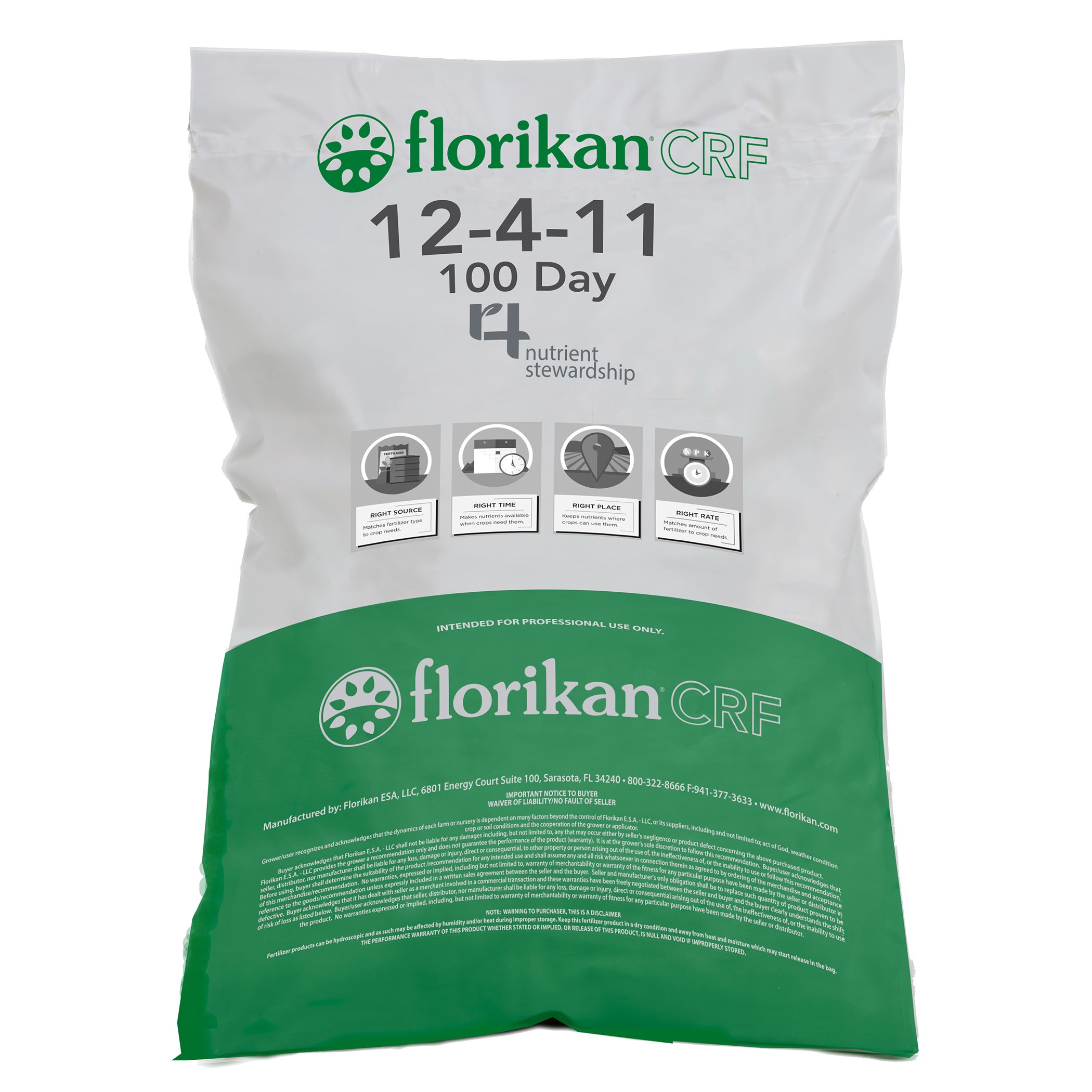 Florikan 12-4-11 100 Day NPK Max w/GAL-XeOne 50Lb — Single Unit