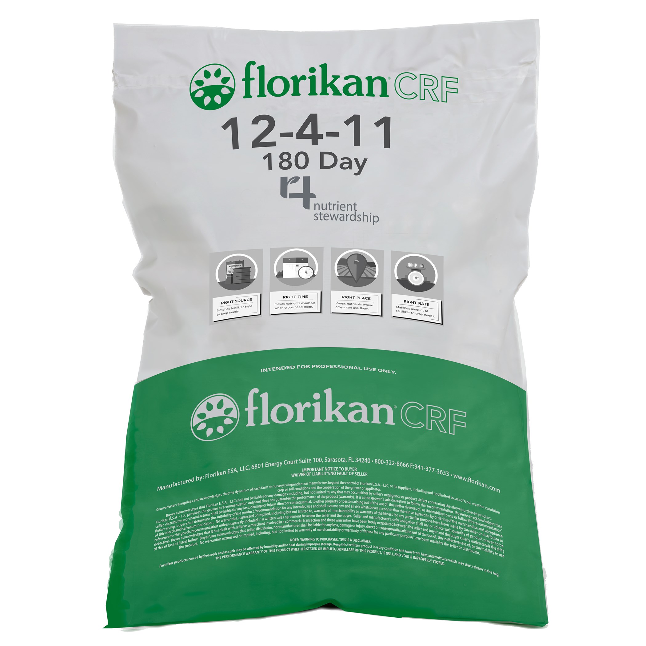 Florikan 12-4-11 180 Day NPK Max w/GAL-XeOne 50Lb — Single Unit