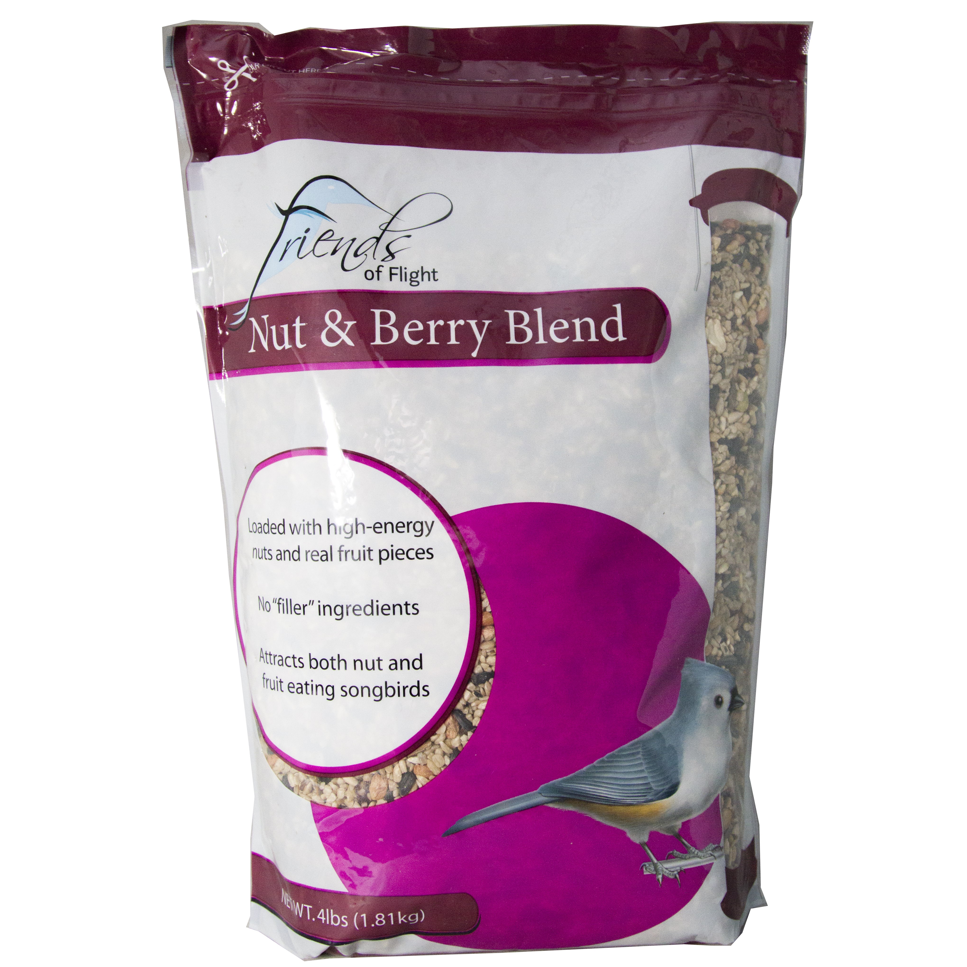 Friends of Flight 4# Nut & Berry Blend — priced per each; minimum 10; multiples of 10