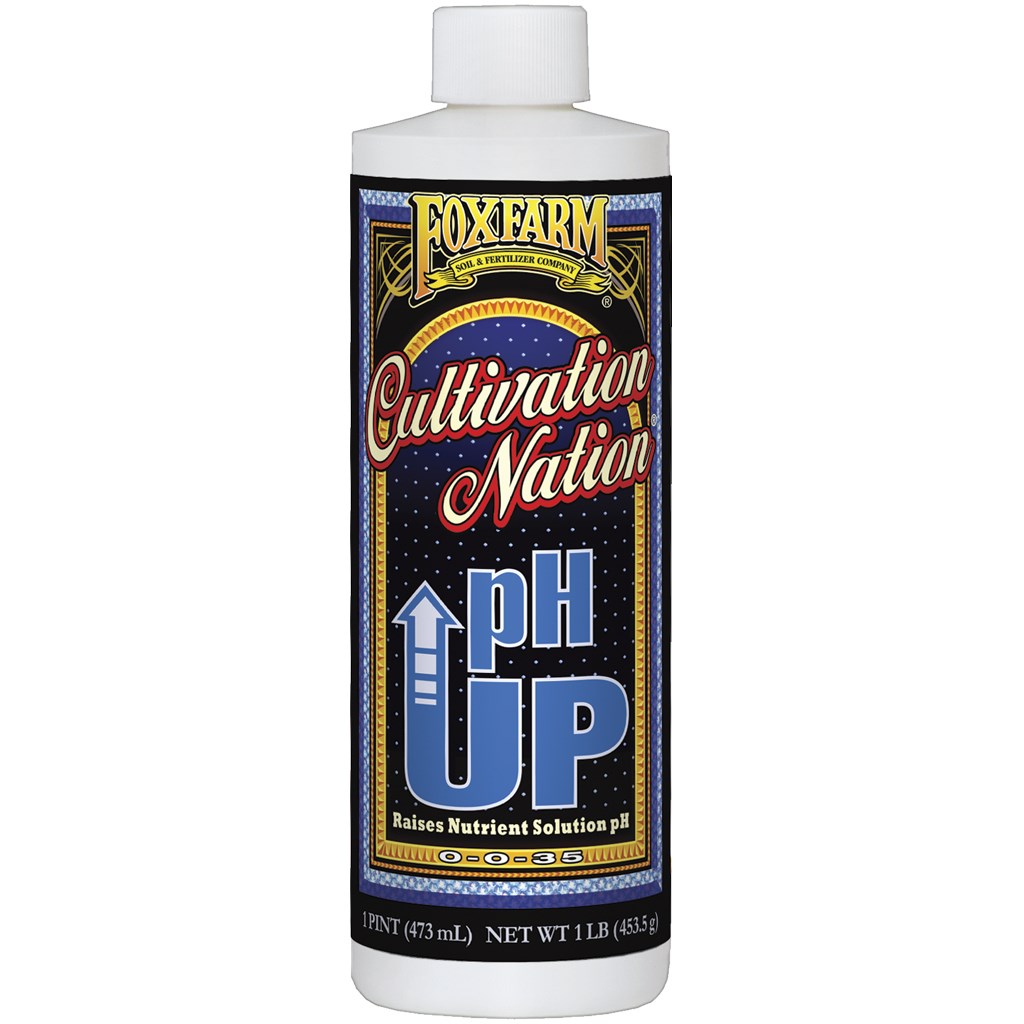 FoxFarm Pint Cultivation Nation pH Up — priced per each; minimum 12; multiples of 12