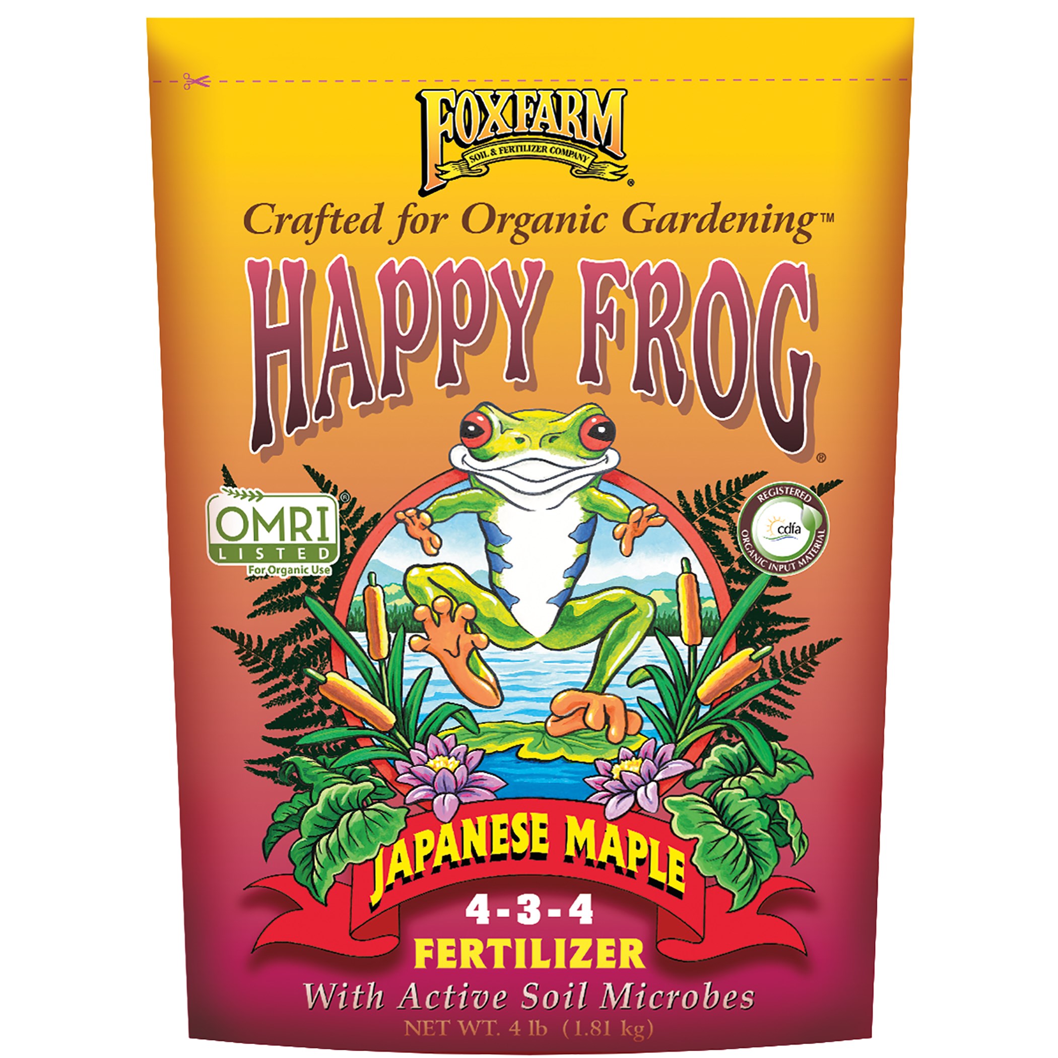 FoxFarm 4# Happy Frog Japanese Maple Dry Fertilizer — priced per each; minimum 12; multiples of 12