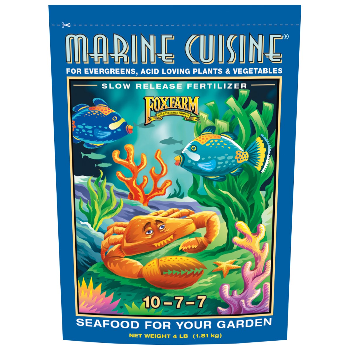 FoxFarm 4# Marine Cuisine Dry Fertilizer — priced per each; minimum 8; multiples of 8