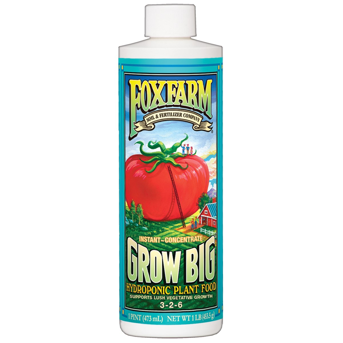 FoxFarm Pt Conc Grow Big Hydroponic Liquid — priced per each; minimum 12; multiples of 12